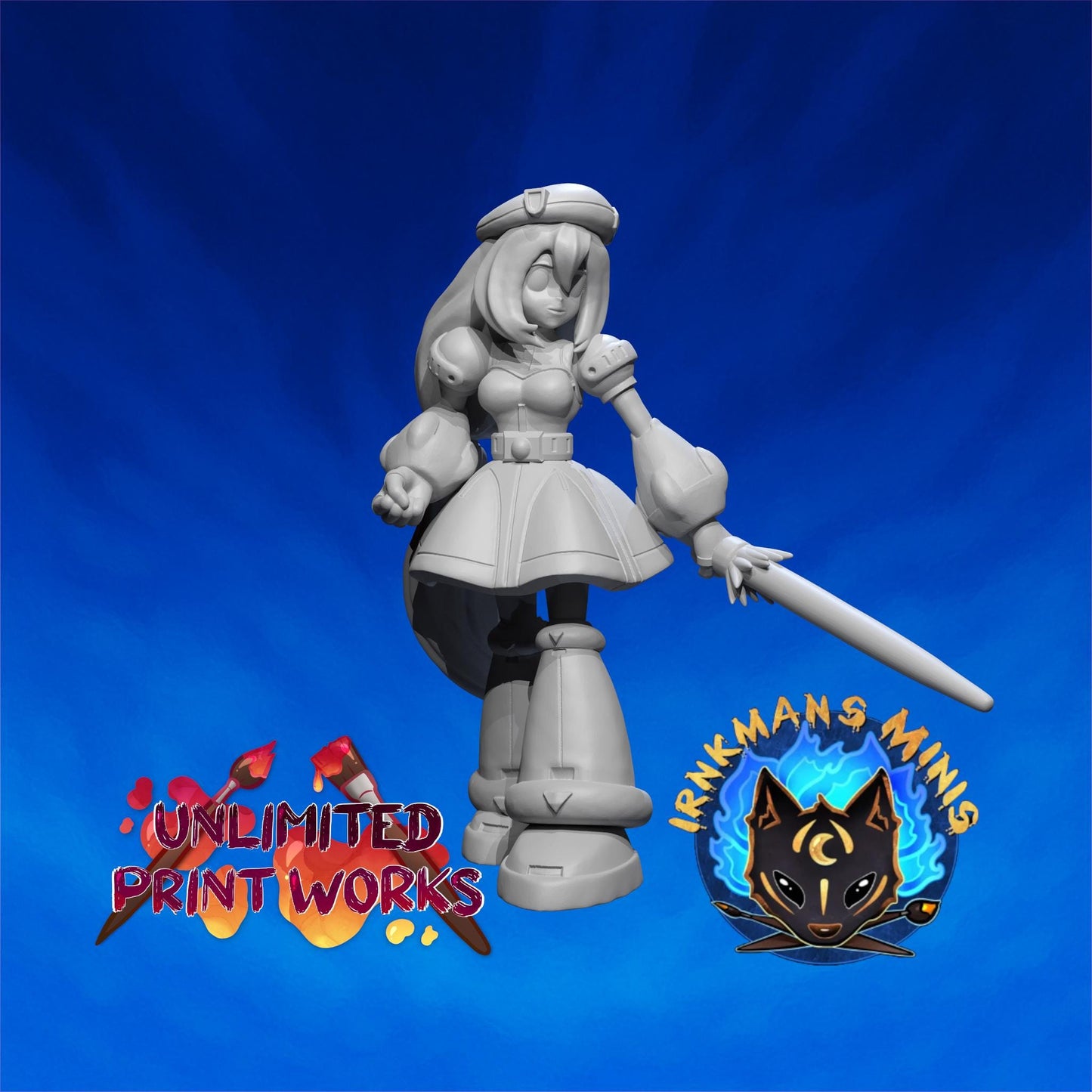 Navigator Miniature - 28mm / 32mm / 36mm / 75mm - Irnkman's Minis - Unpainted Resin Printed Figure for D&D, TTRPGs, and Board Games