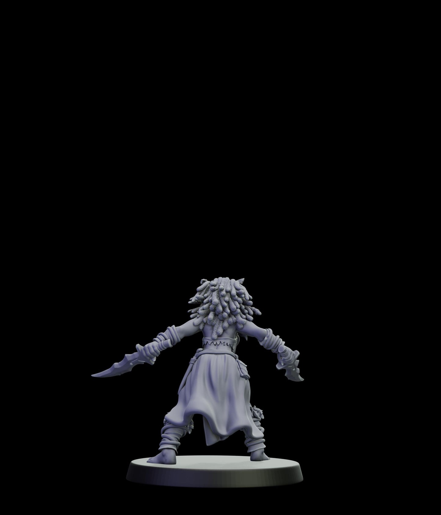 DOR Moonfangs Miniature (6 Variations) - 28mm / 32mm / 36mm - Cosmondo - Unpainted Resin Printed Figure for TTRPGs and Wargaming