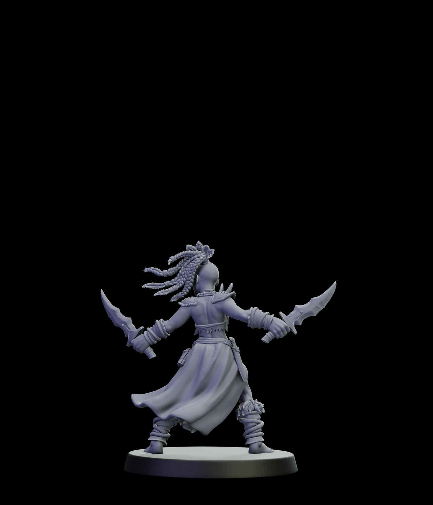 DOR Moonfangs Miniature (6 Variations) - 28mm / 32mm / 36mm - Cosmondo - Unpainted Resin Printed Figure for TTRPGs and Wargaming