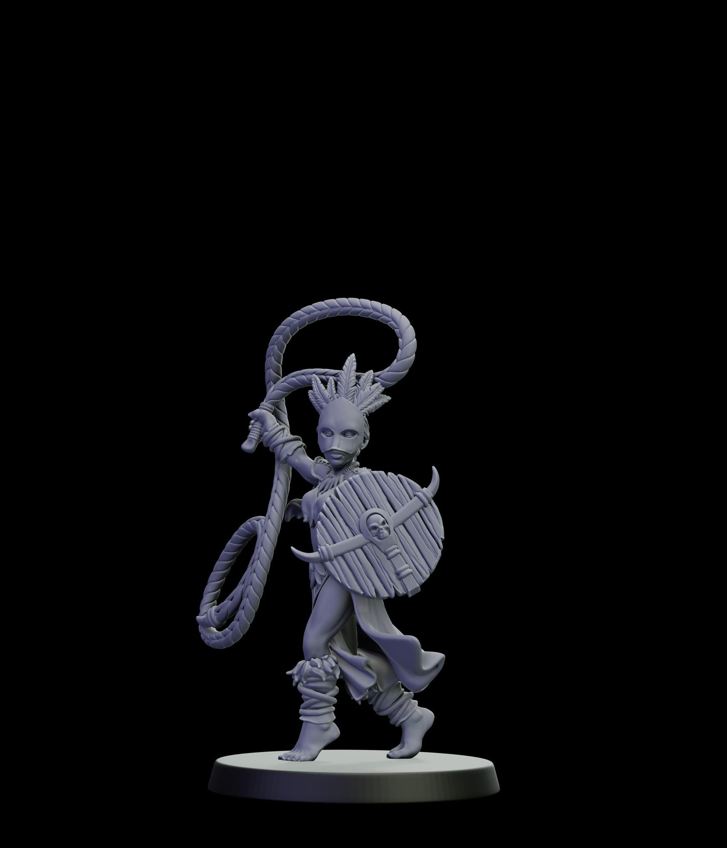 DOR Sacred Moonfangs Miniature (6 Variations) - 28mm / 32mm / 36mm - Cosmondo - Unpainted Resin Printed Figure for TTRPGs and Wargaming