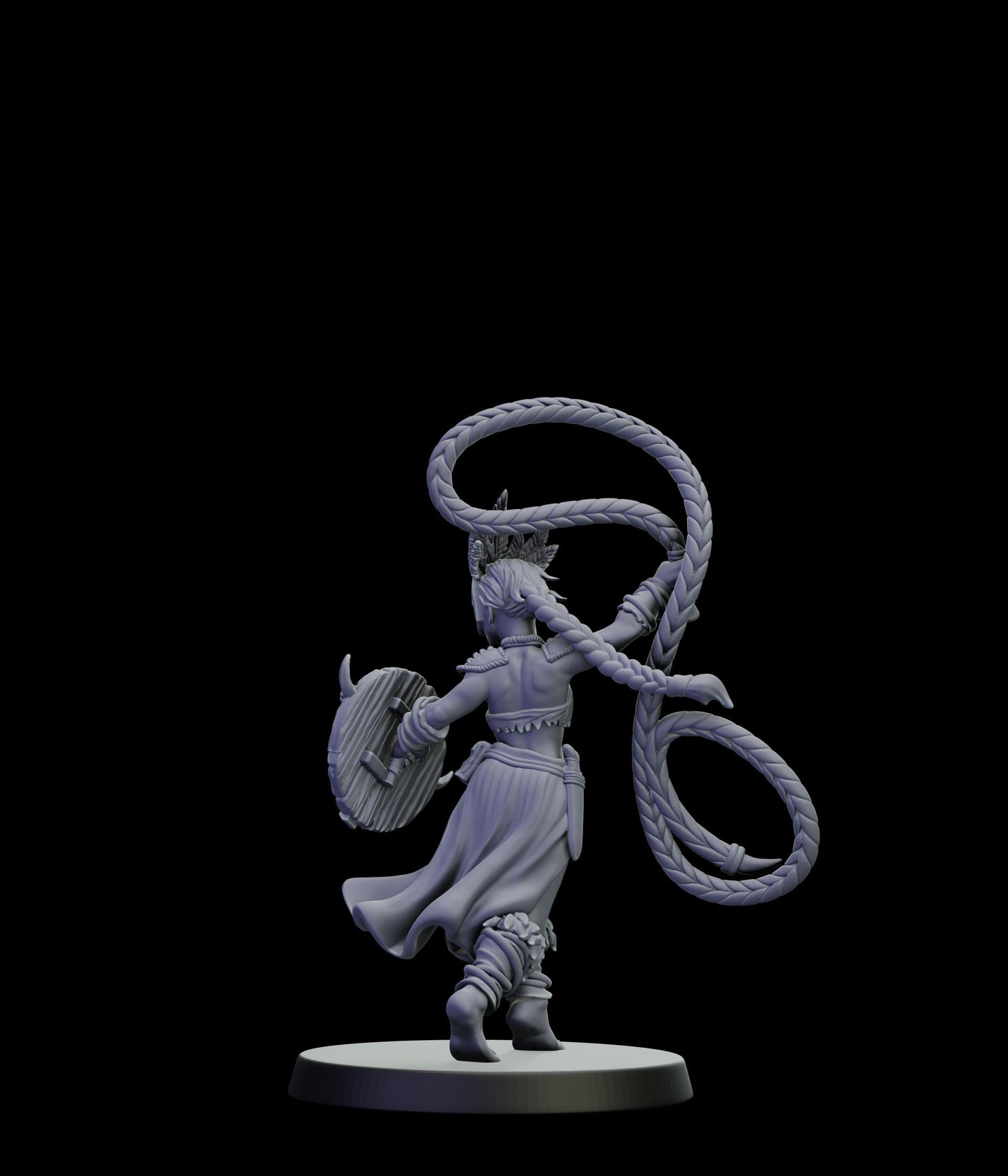 DOR Sacred Moonfangs Miniature (6 Variations) - 28mm / 32mm / 36mm - Cosmondo - Unpainted Resin Printed Figure for TTRPGs and Wargaming