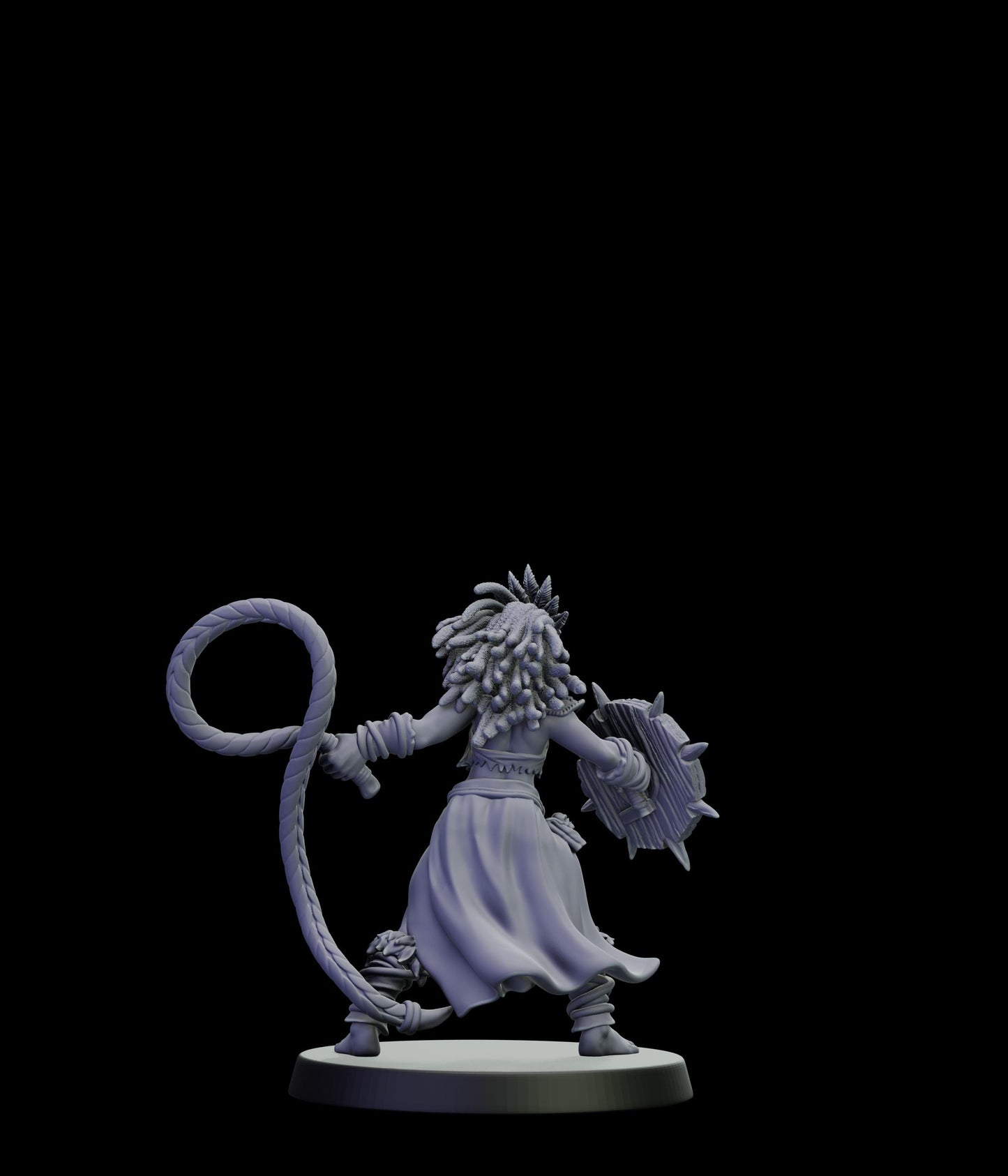DOR Sacred Moonfangs Miniature (6 Variations) - 28mm / 32mm / 36mm - Cosmondo - Unpainted Resin Printed Figure for TTRPGs and Wargaming