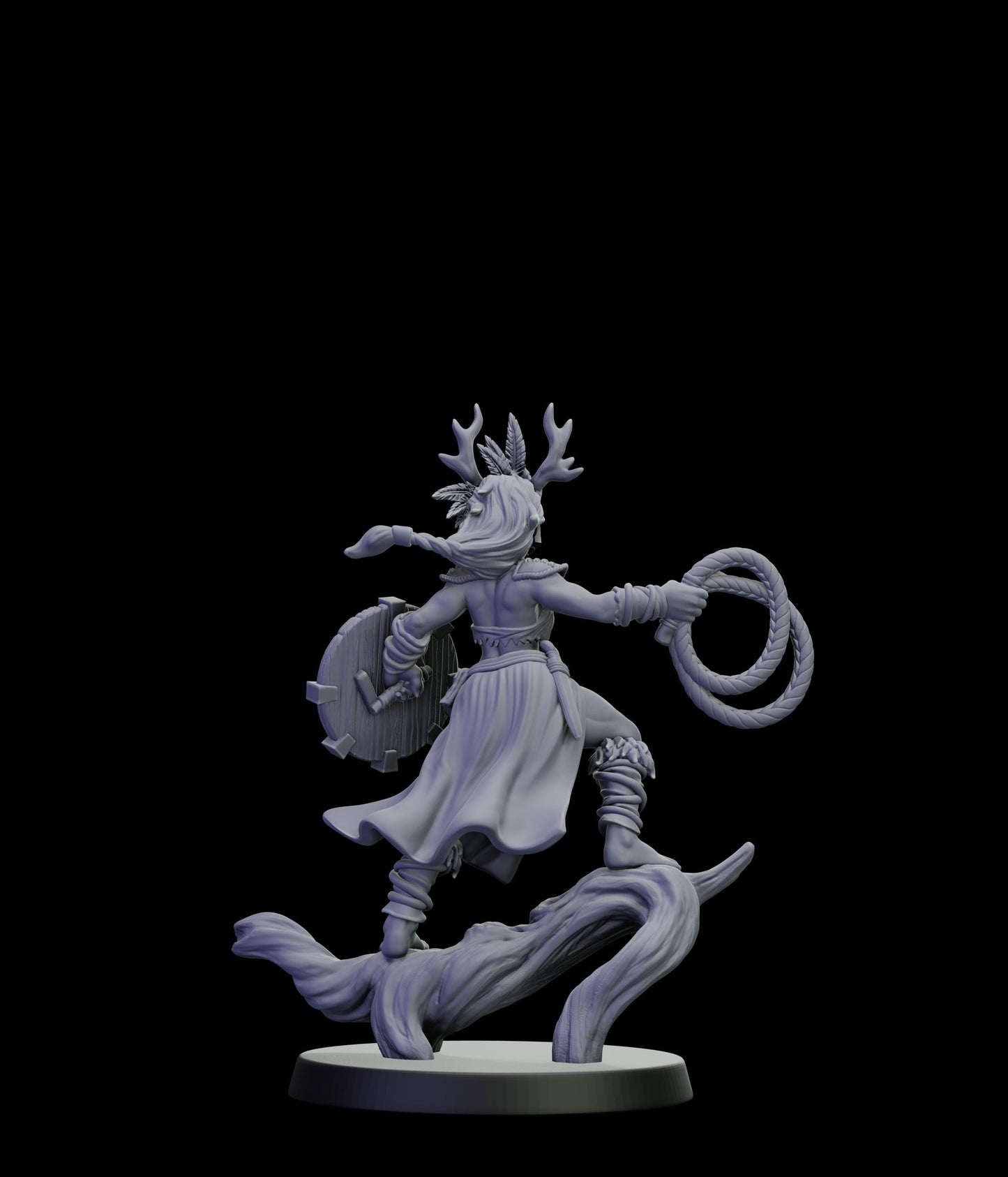 DOR Sacred Moonfangs Miniature (6 Variations) - 28mm / 32mm / 36mm - Cosmondo - Unpainted Resin Printed Figure for TTRPGs and Wargaming