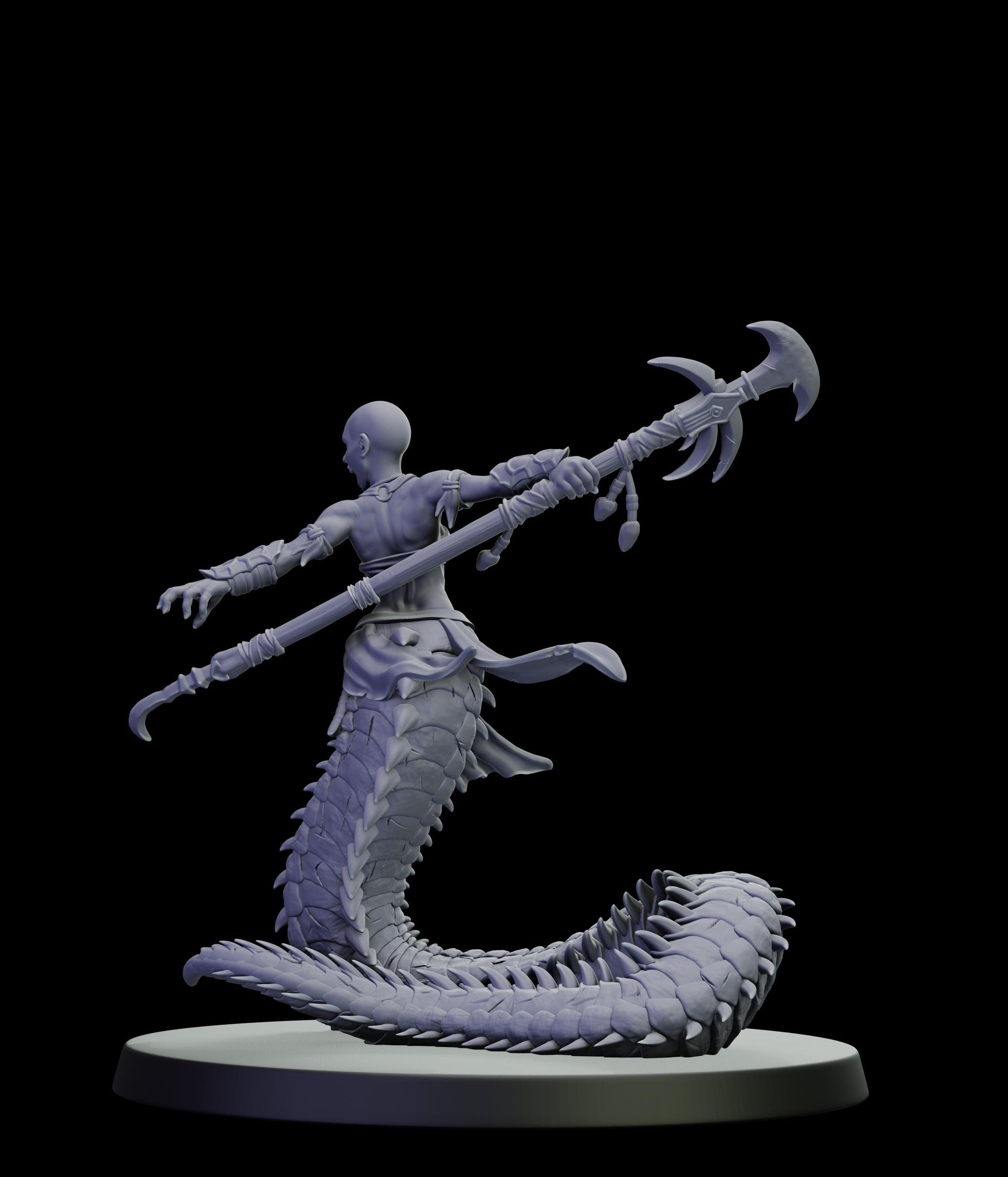DOR Lunaspine Ascendant Miniature (6 Variations) - 28mm / 32mm / 36mm - Cosmondo - Unpainted Resin Printed Figure for TTRPGs and Wargaming