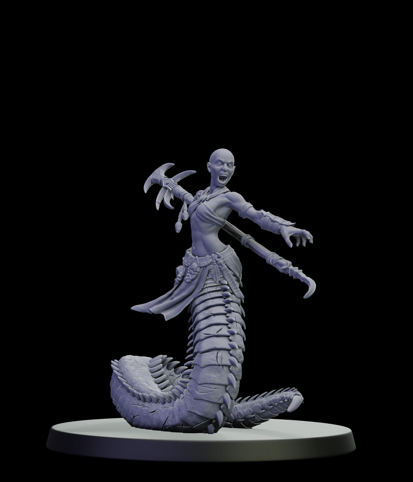 DOR Lunaspine Ascendant Miniature (6 Variations) - 28mm / 32mm / 36mm - Cosmondo - Unpainted Resin Printed Figure for TTRPGs and Wargaming