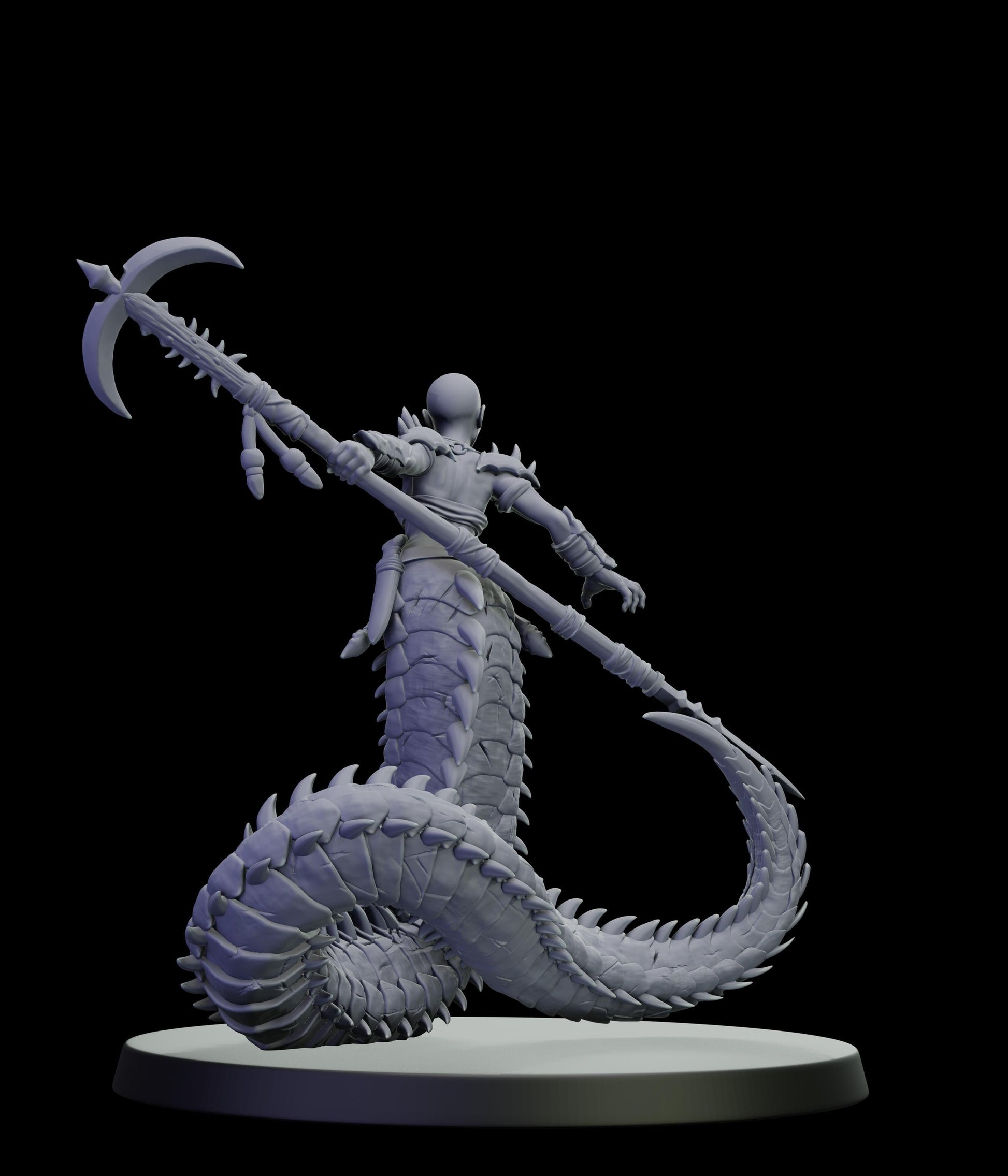 DOR Lunaspine Ascendant Miniature (6 Variations) - 28mm / 32mm / 36mm - Cosmondo - Unpainted Resin Printed Figure for TTRPGs and Wargaming