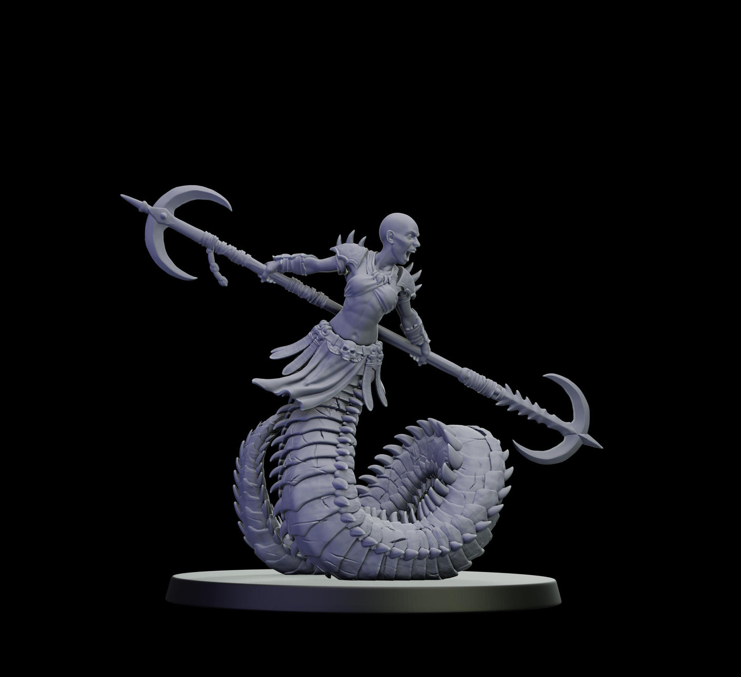 DOR Lunaspine Ascendant Miniature (6 Variations) - 28mm / 32mm / 36mm - Cosmondo - Unpainted Resin Printed Figure for TTRPGs and Wargaming