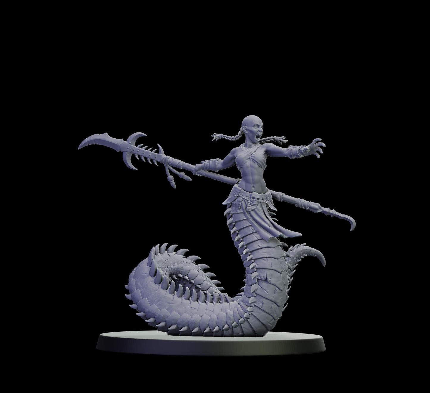 DOR Lunaspine Ascendant Miniature (6 Variations) - 28mm / 32mm / 36mm - Cosmondo - Unpainted Resin Printed Figure for TTRPGs and Wargaming