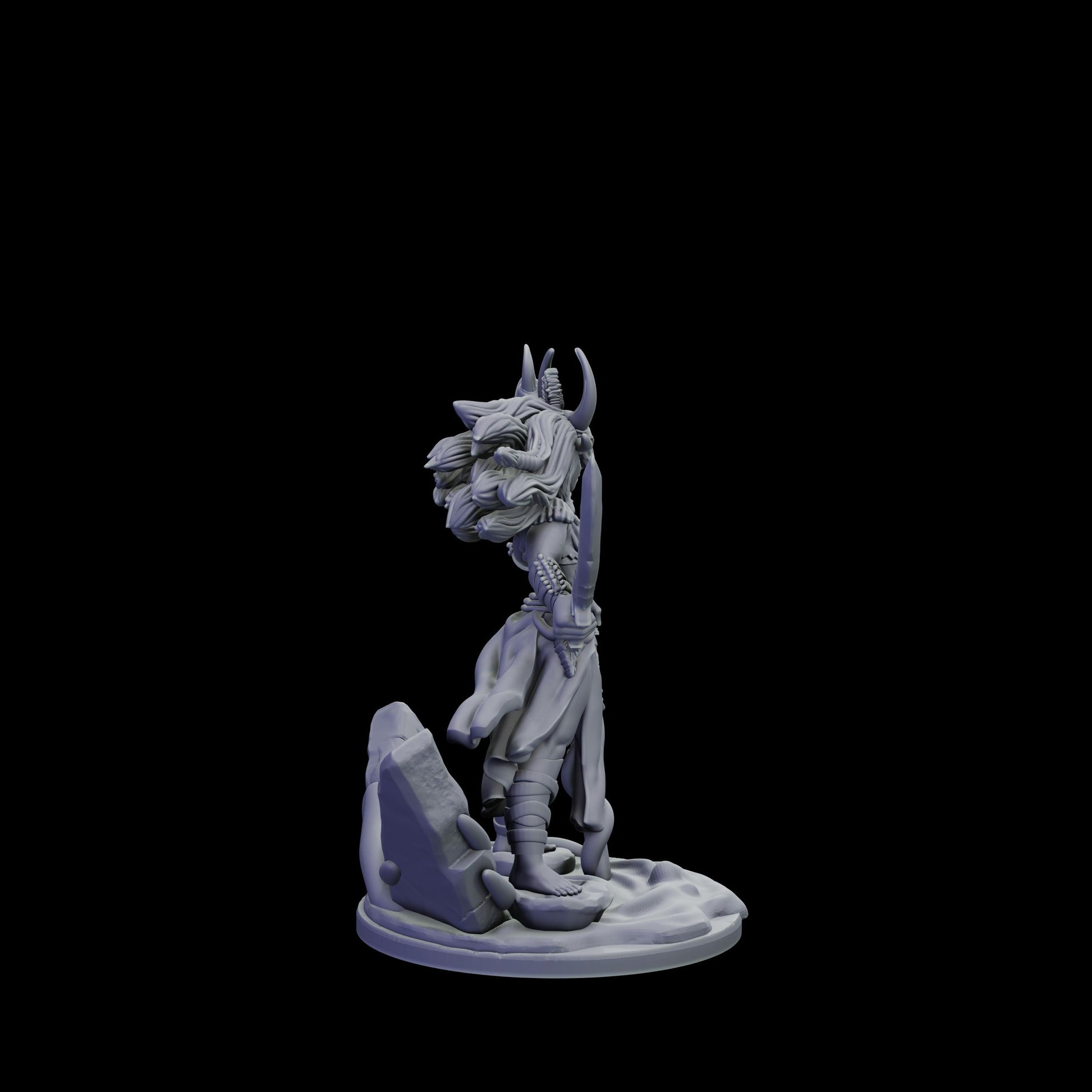 DOR Crimson Ascendant Miniature (6 Variations) - 28mm / 32mm / 36mm - Cosmondo - Unpainted Resin Printed Figure for TTRPGs and Wargaming