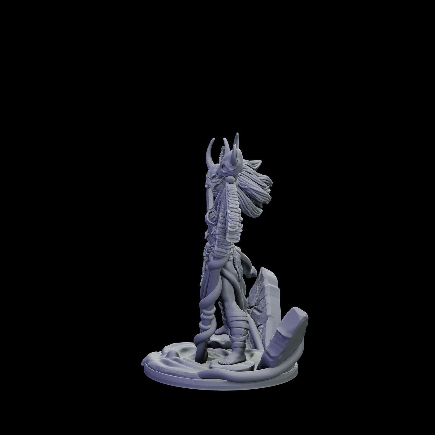 DOR Crimson Ascendant Miniature (6 Variations) - 28mm / 32mm / 36mm - Cosmondo - Unpainted Resin Printed Figure for TTRPGs and Wargaming
