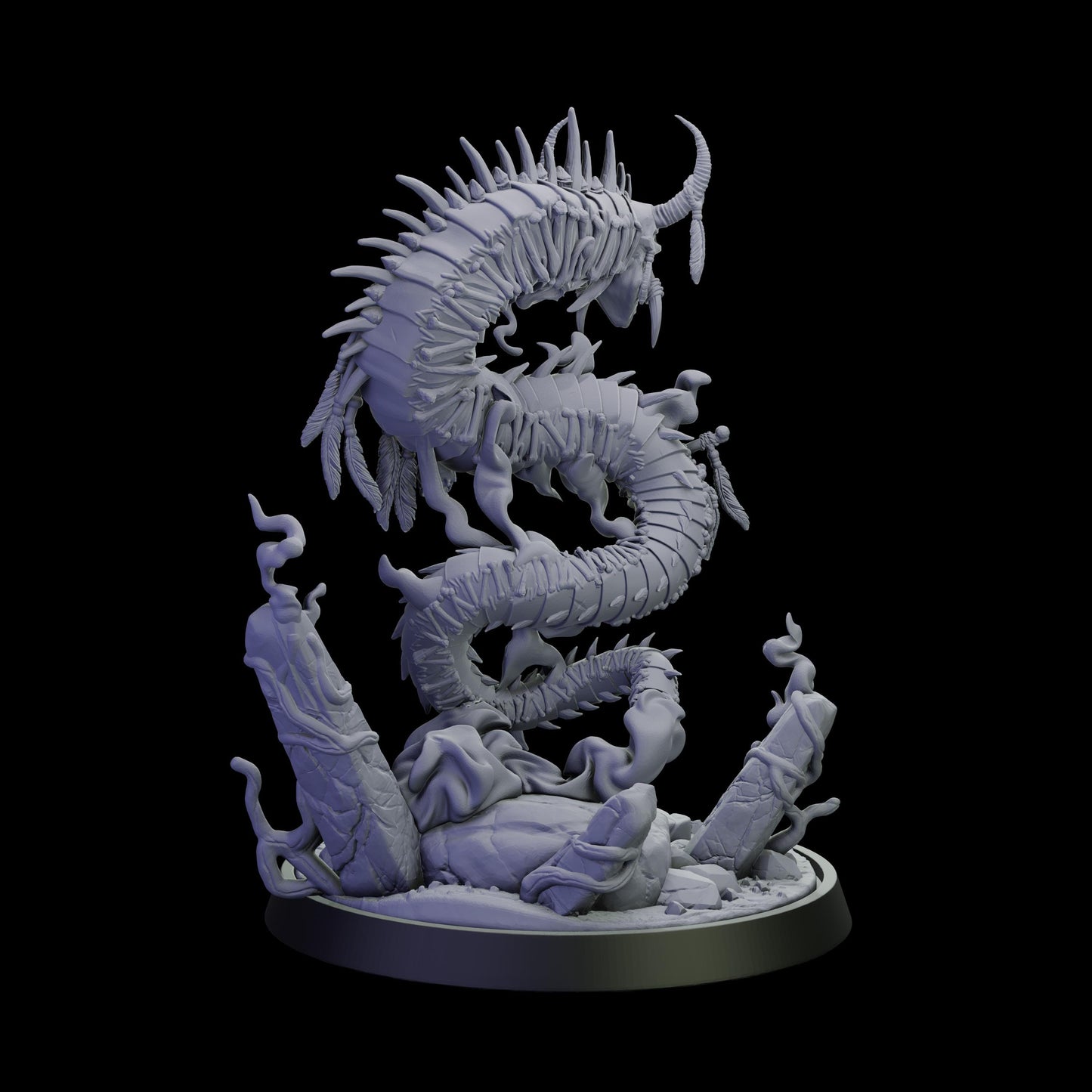 DOR Crimson Ascendant Miniature (6 Variations) - 28mm / 32mm / 36mm - Cosmondo - Unpainted Resin Printed Figure for TTRPGs and Wargaming