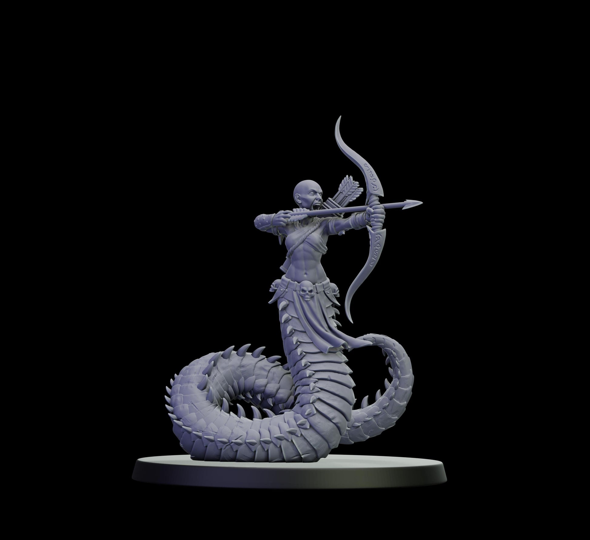 DOR Lunaspine Oracle Miniature (6 Variations) - 28mm / 32mm / 36mm - Cosmondo - Unpainted Resin Printed Figure for TTRPGs and Wargaming