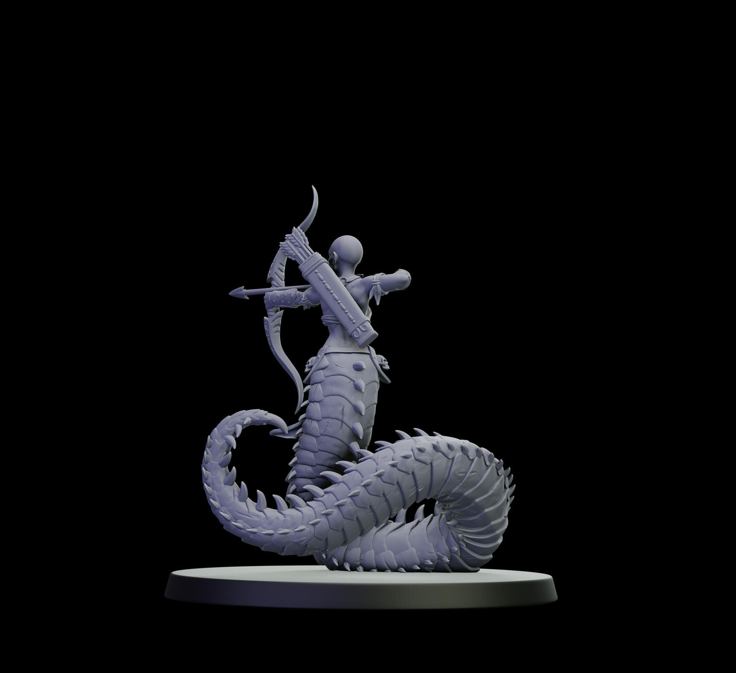 DOR Lunaspine Oracle Miniature (6 Variations) - 28mm / 32mm / 36mm - Cosmondo - Unpainted Resin Printed Figure for TTRPGs and Wargaming