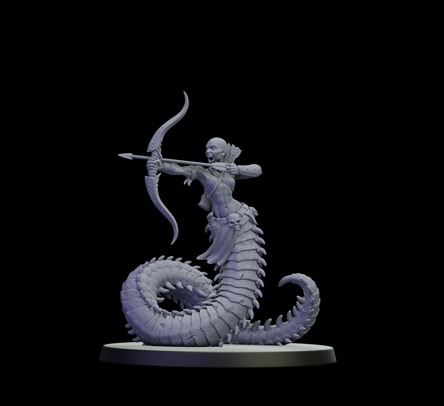 DOR Lunaspine Oracle Miniature (6 Variations) - 28mm / 32mm / 36mm - Cosmondo - Unpainted Resin Printed Figure for TTRPGs and Wargaming