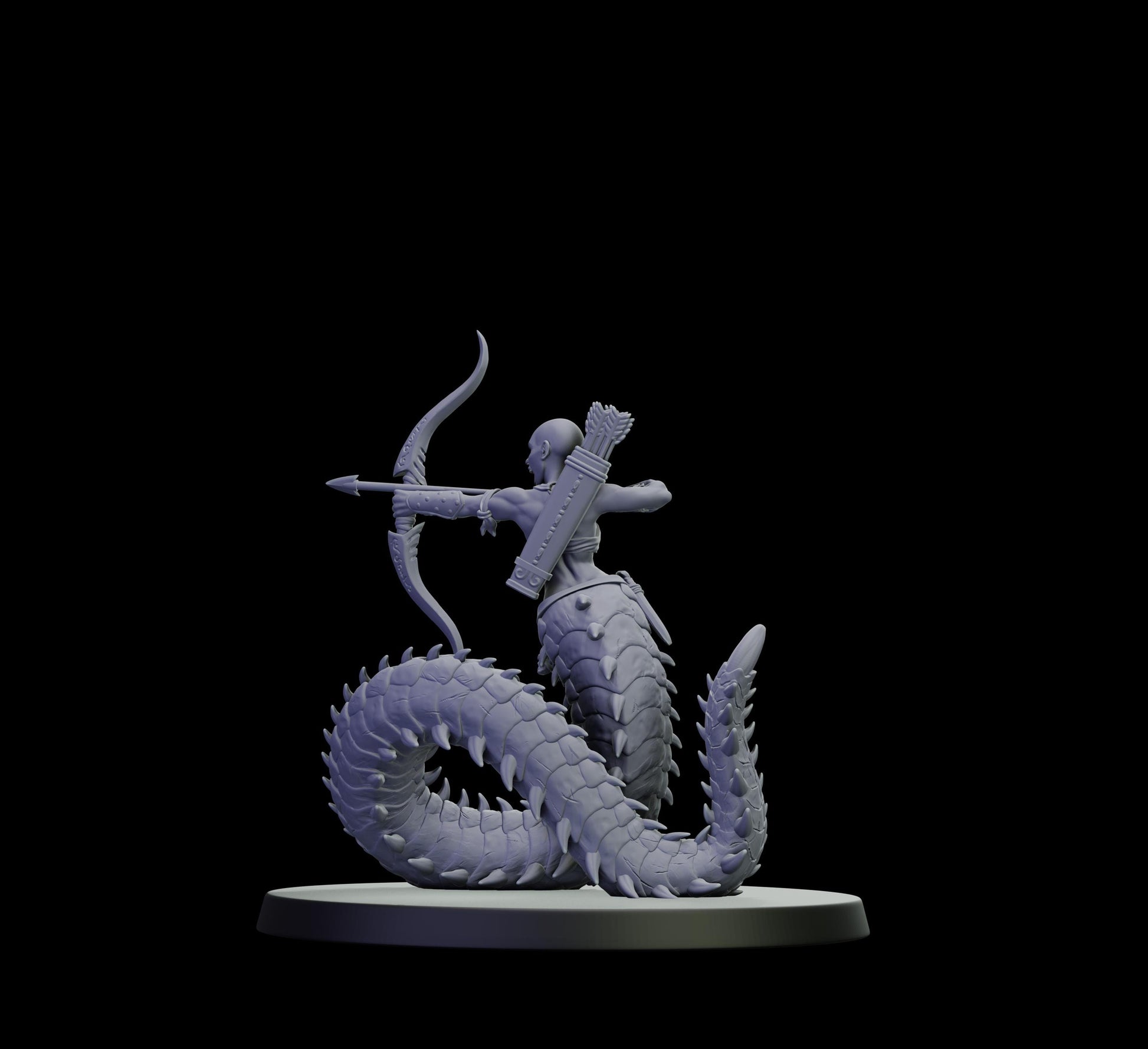 DOR Lunaspine Oracle Miniature (6 Variations) - 28mm / 32mm / 36mm - Cosmondo - Unpainted Resin Printed Figure for TTRPGs and Wargaming
