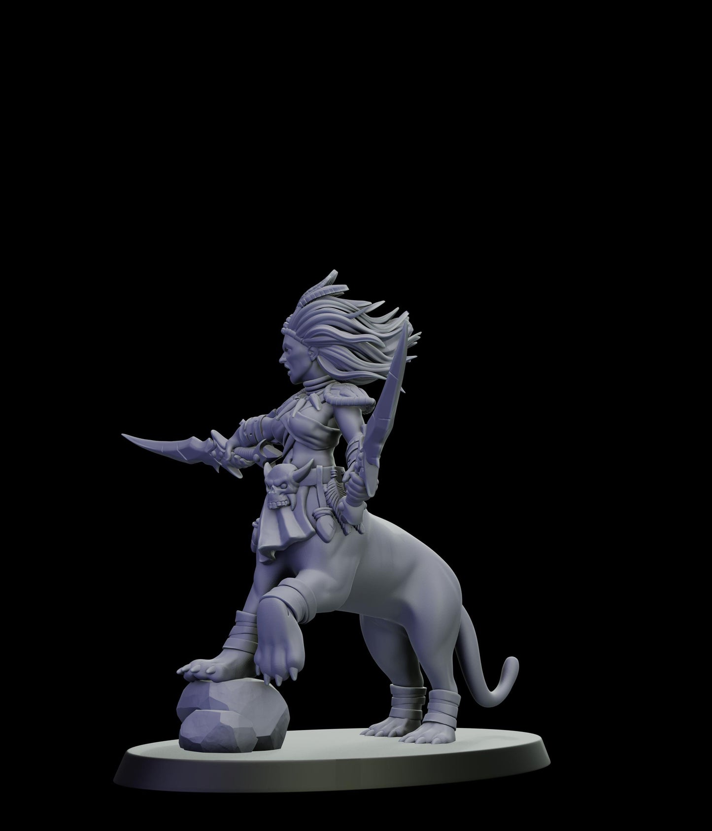DOR Lamiah Warlock Miniature (6 Variations) - 28mm / 32mm / 36mm - Cosmondo - Unpainted Resin Printed Figure for TTRPGs and Wargaming
