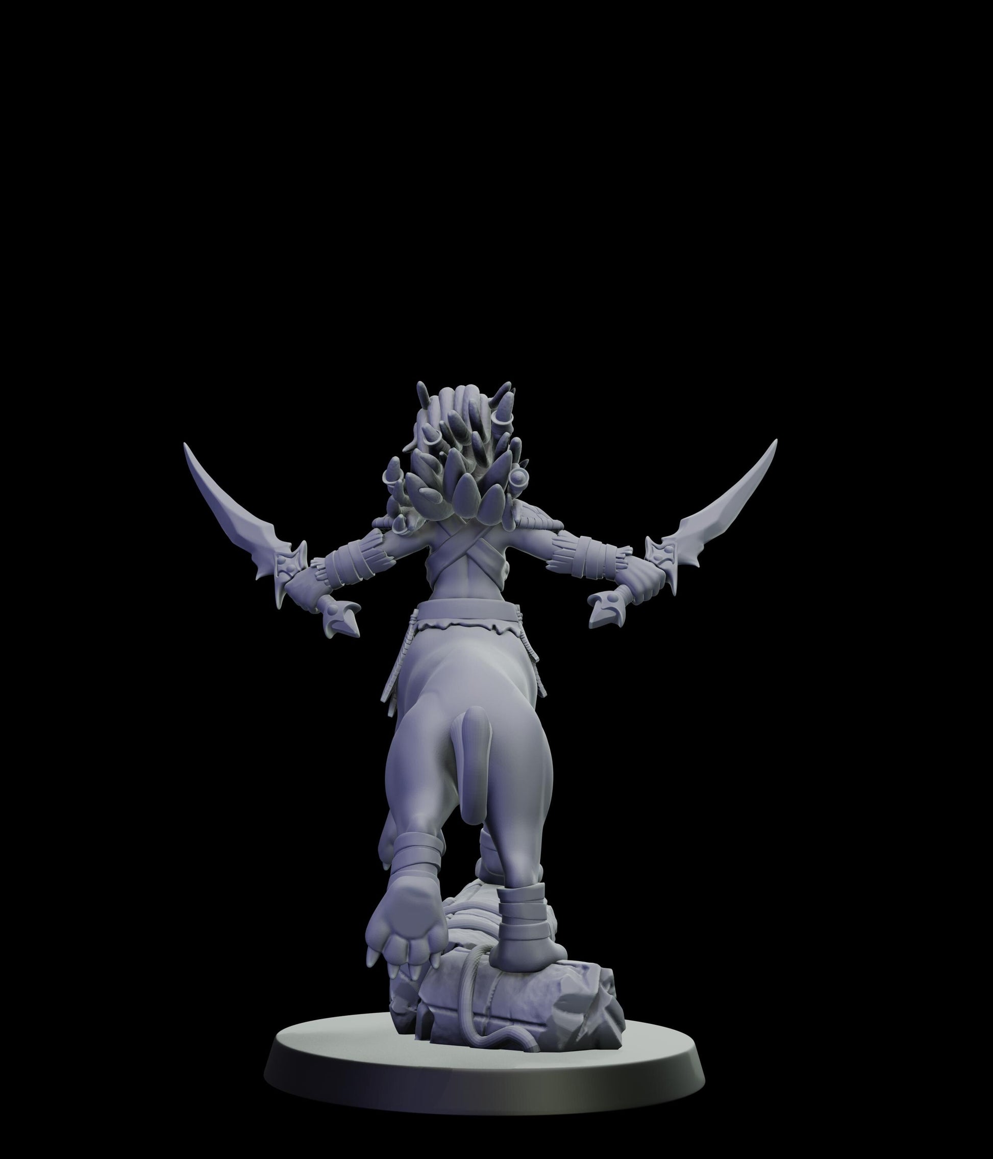 DOR Lamiah Warlock Miniature (6 Variations) - 28mm / 32mm / 36mm - Cosmondo - Unpainted Resin Printed Figure for TTRPGs and Wargaming