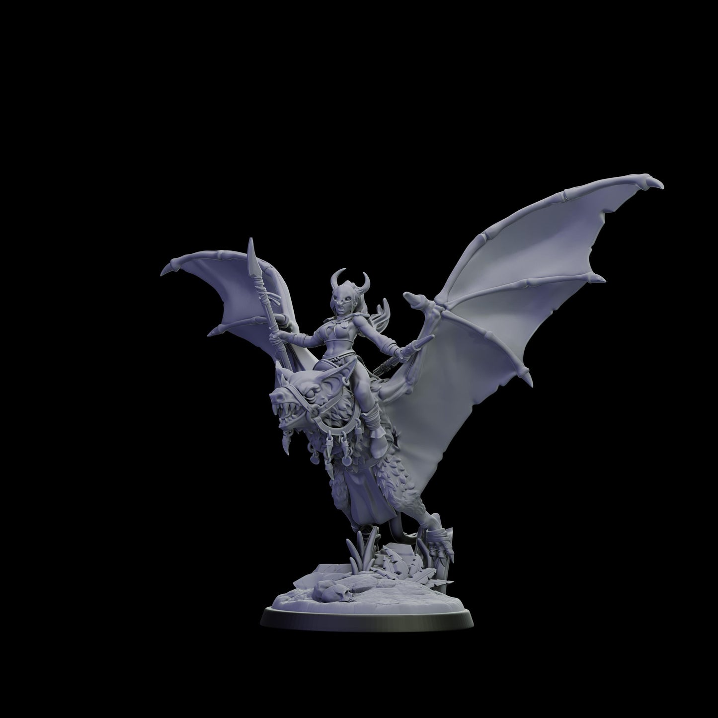 DOR Skyfang Miniature (6 Variations) - 28mm / 32mm / 36mm - Cosmondo - Unpainted Resin Printed Figure for TTRPGs and Wargaming
