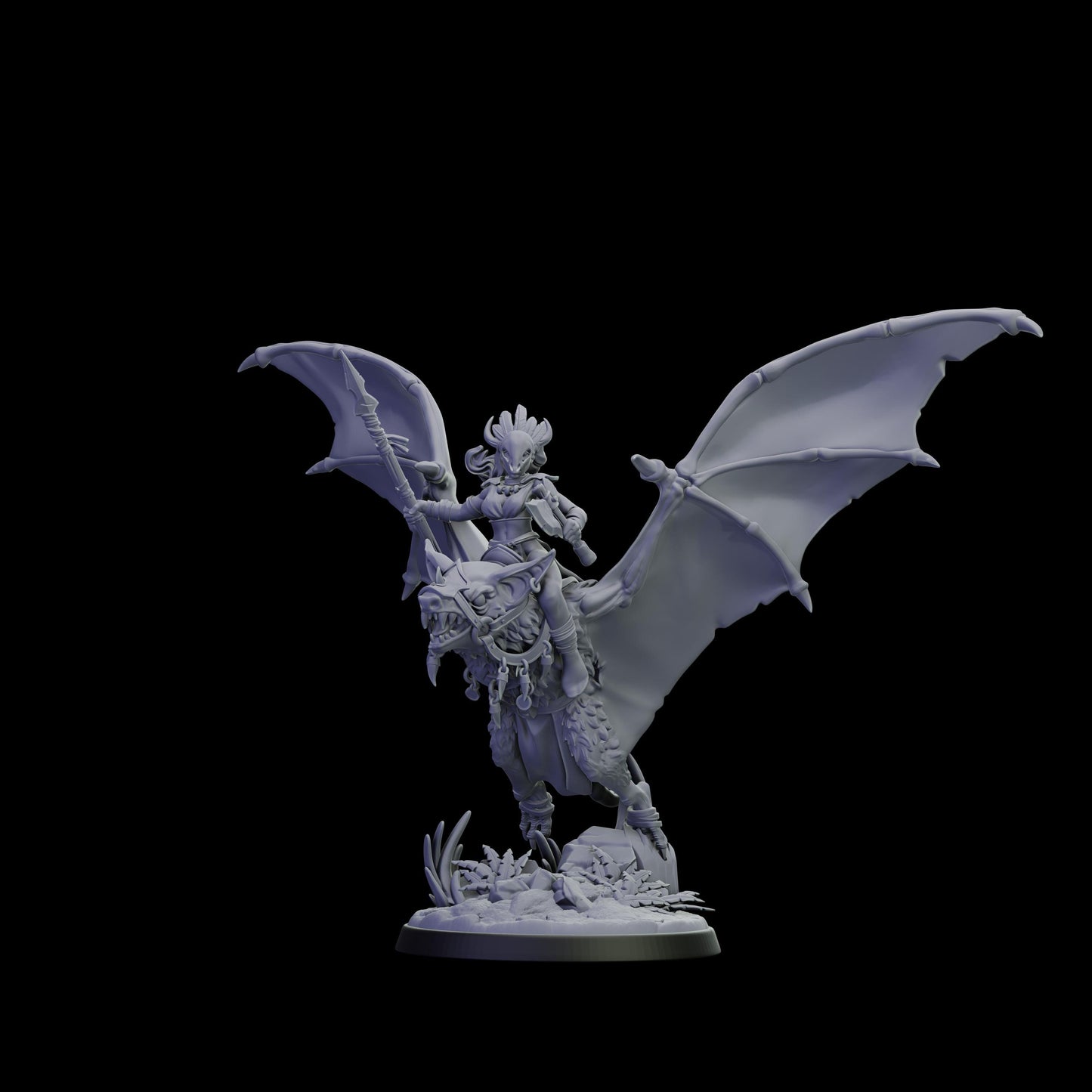 DOR Skyfang Miniature (6 Variations) - 28mm / 32mm / 36mm - Cosmondo - Unpainted Resin Printed Figure for TTRPGs and Wargaming