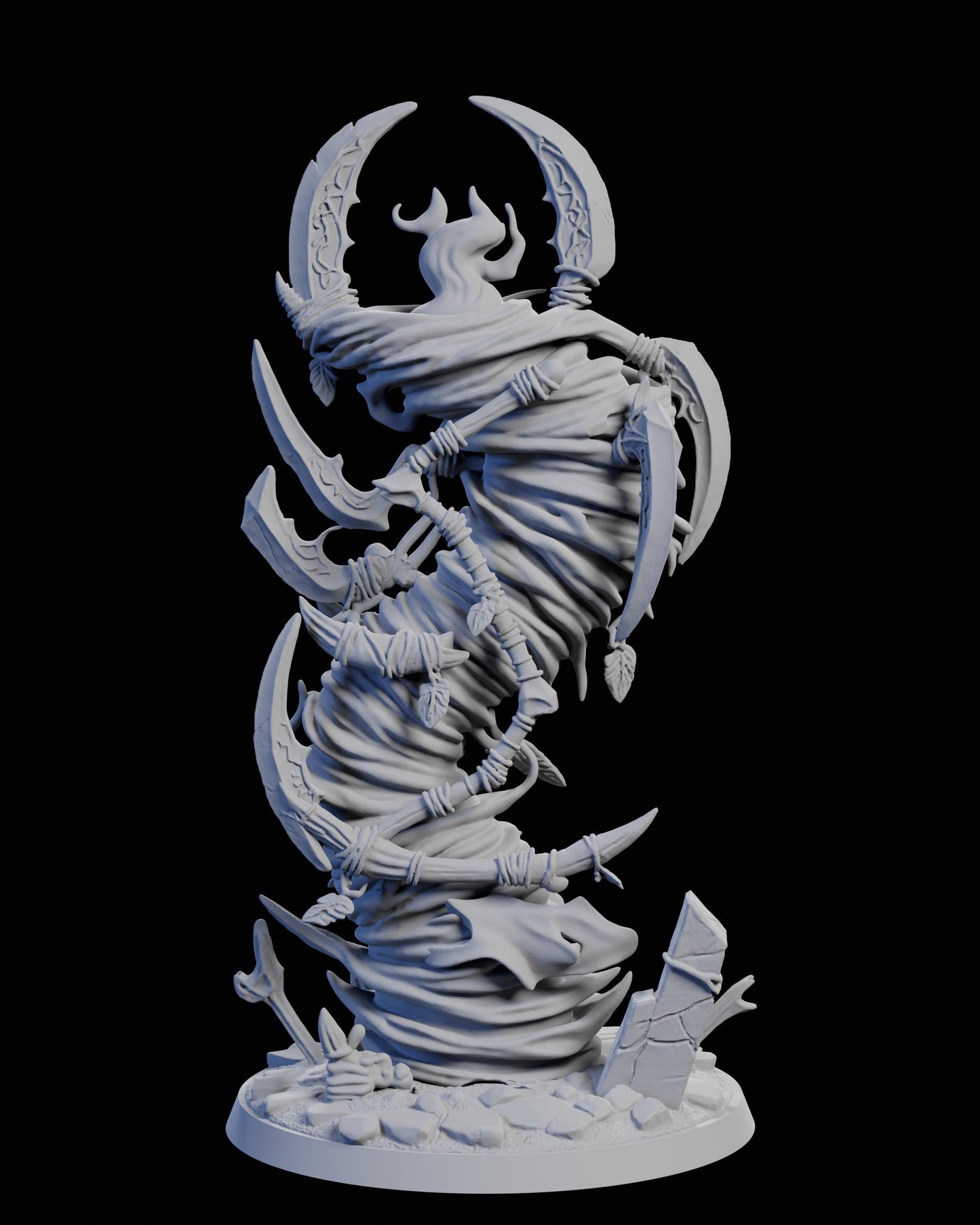 DOR Lunar Hurricane Miniature (6 Variations) - 28mm / 32mm / 36mm - Cosmondo - Unpainted Resin Printed Figure for TTRPGs and Wargaming