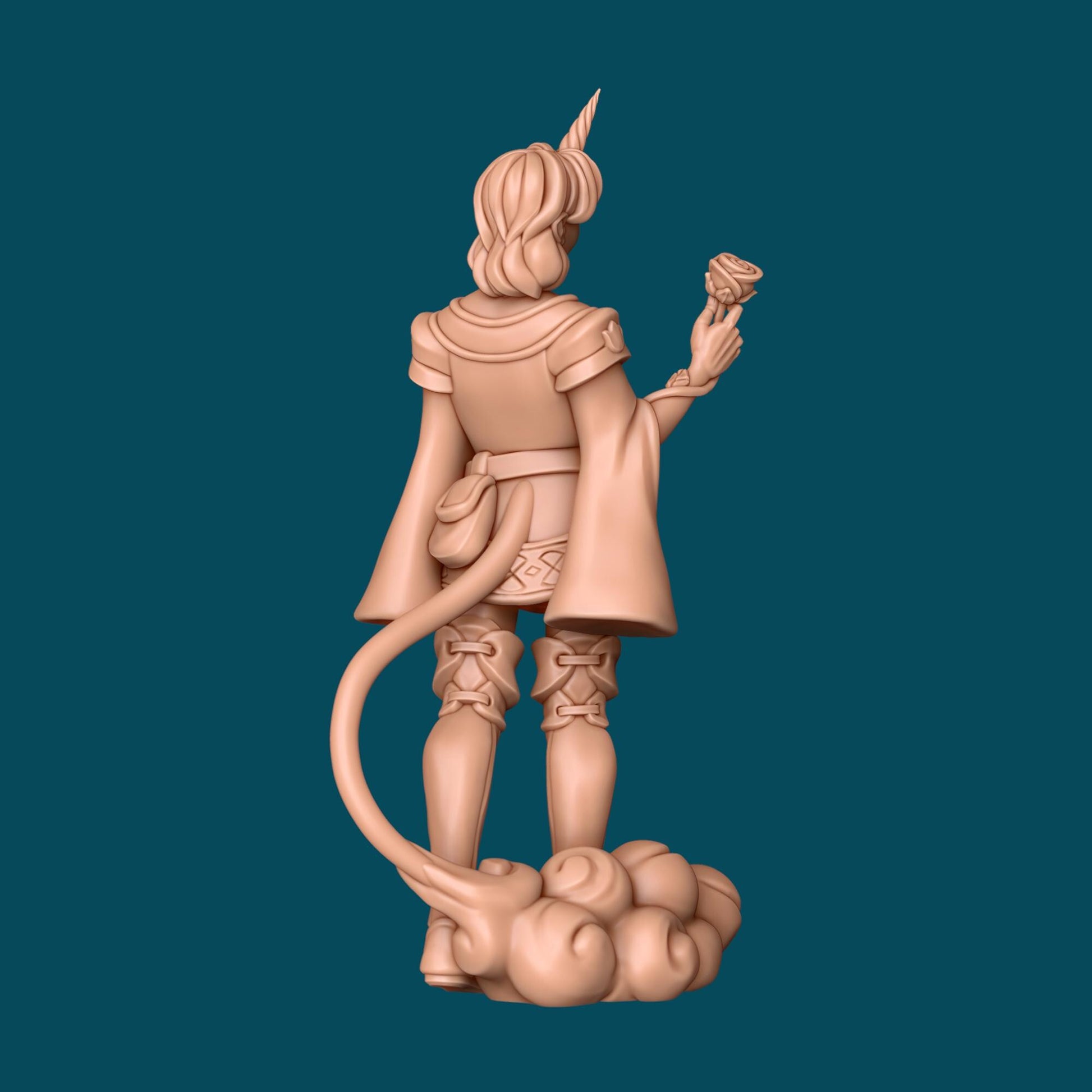 Alber, Unicorn Boy Miniature - Awkward Penguin’s Minis - 28mm / 32mm / 36mm - Resin Printed Figure for TTRPGs and Painting