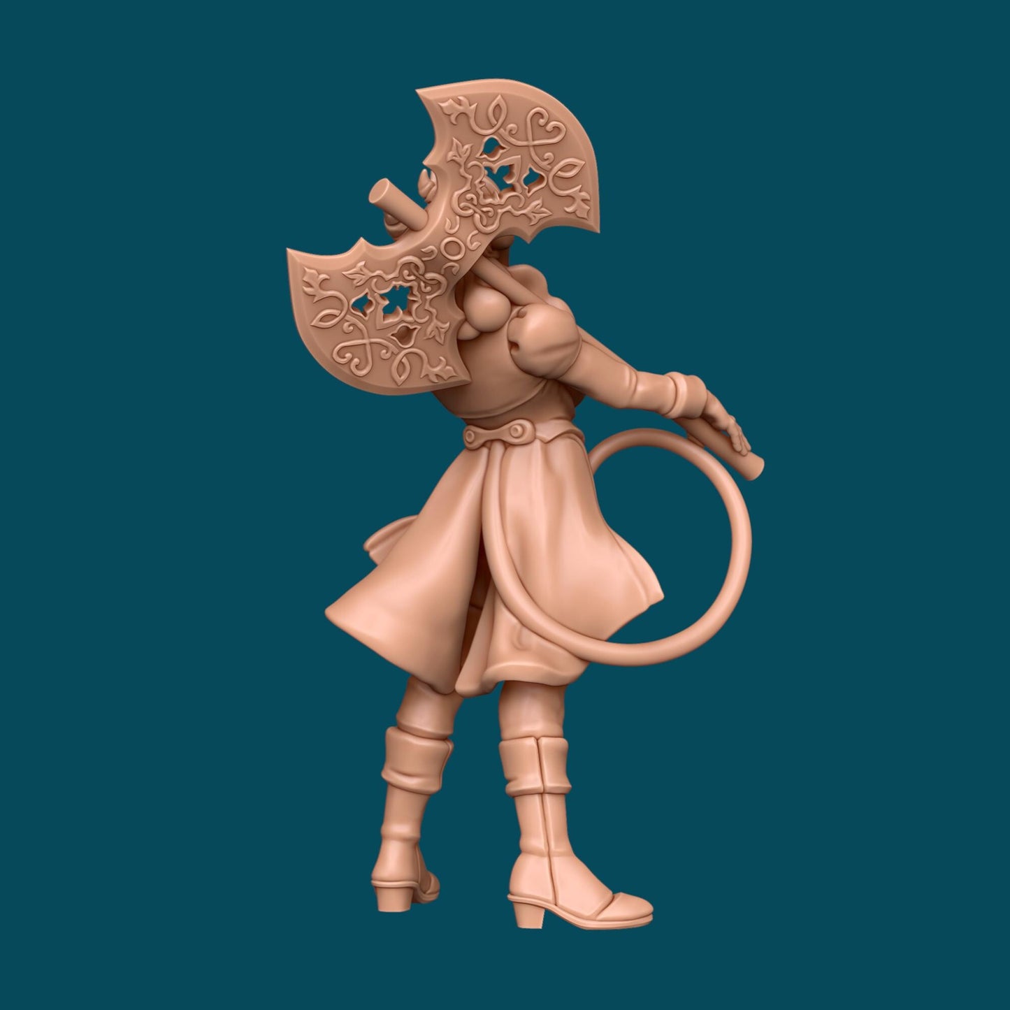 Cassian, Theater Kid Barbarian Miniature - Awkward Penguin’s Minis - 28mm / 32mm / 36mm - Resin Printed Figure for TTRPGs and Painting