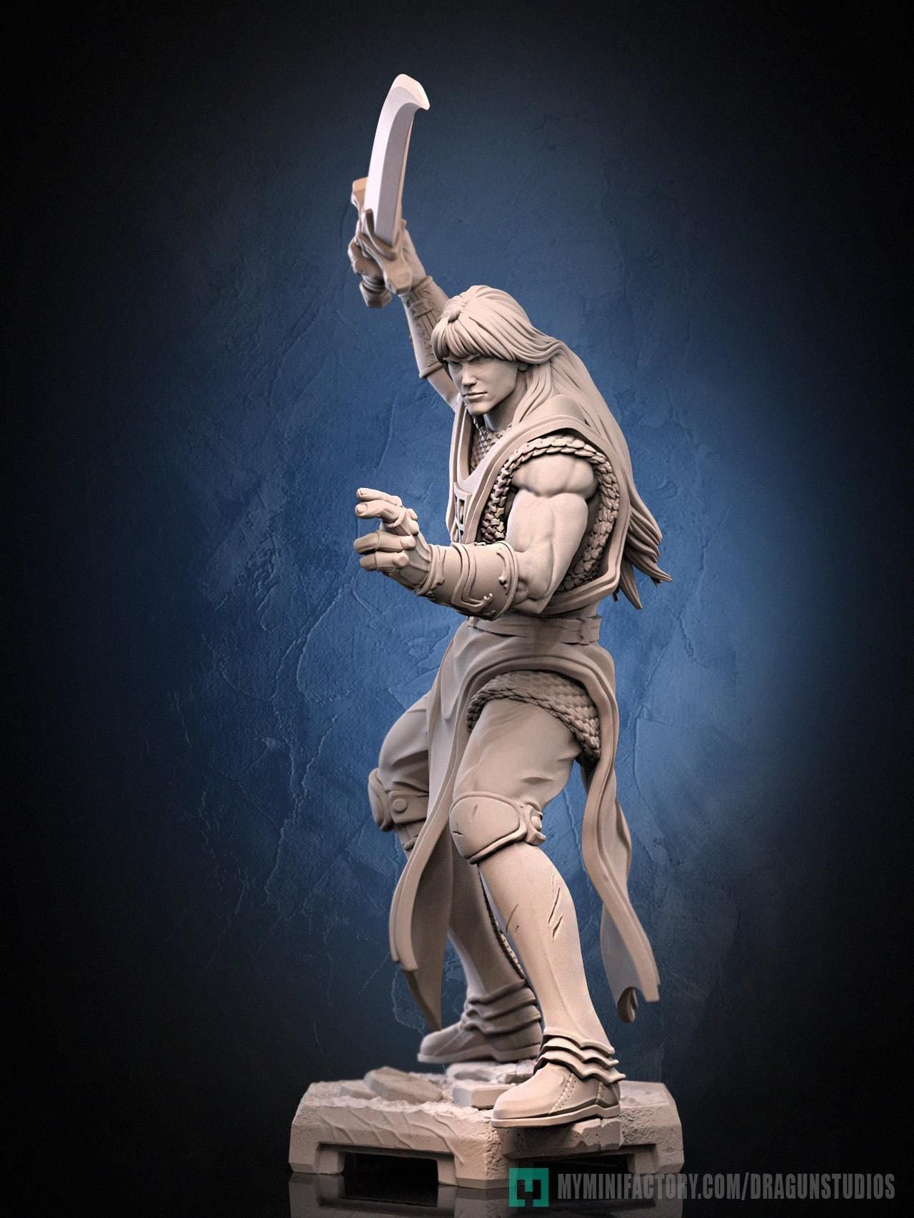 Lancelot Miniature - 28mm / 32mm / 36mm / 75mm - DraGun Studios - Resin Printed Figurine for D&D, TTRPGs, and Board Games