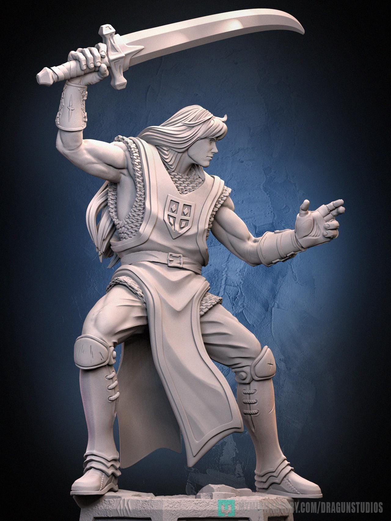Lancelot Miniature - 28mm / 32mm / 36mm / 75mm - DraGun Studios - Resin Printed Figurine for D&D, TTRPGs, and Board Games