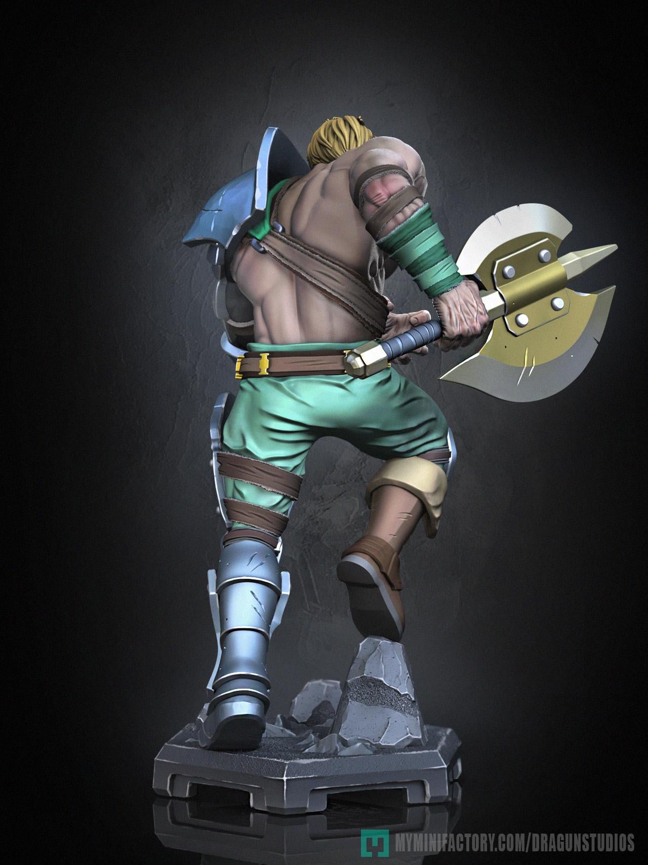Perceval v2 Miniature - 28mm / 32mm / 36mm / 75mm - DraGun Studios - Resin Printed Figurine for D&D, TTRPGs, and Board Games
