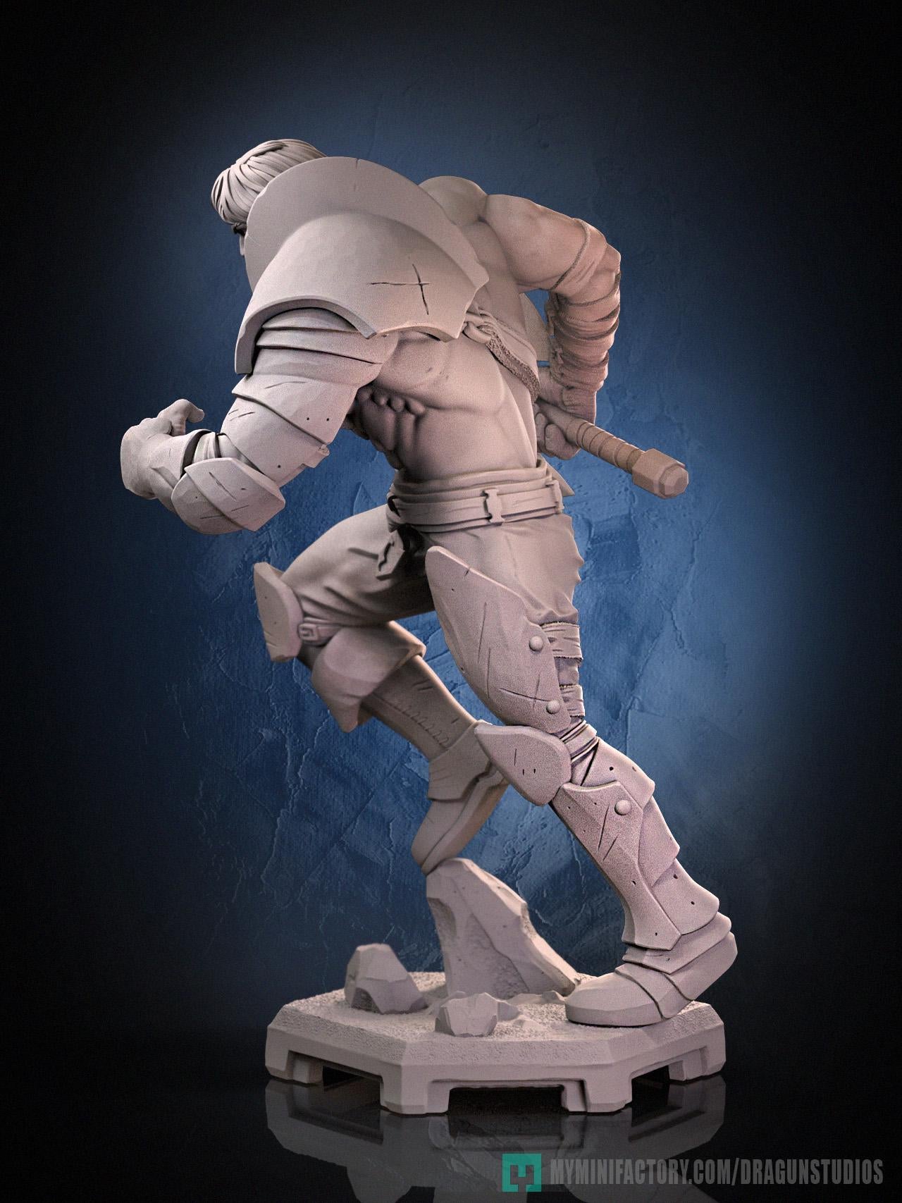 Perceval v2 Miniature - 28mm / 32mm / 36mm / 75mm - DraGun Studios - Resin Printed Figurine for D&D, TTRPGs, and Board Games