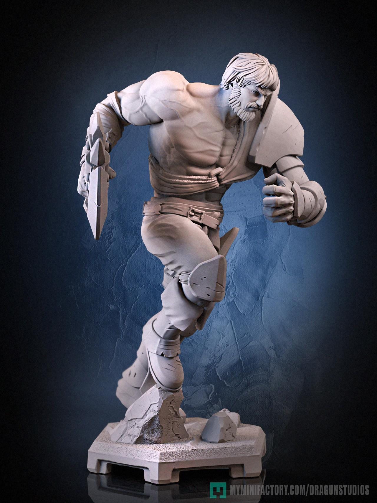 Perceval v2 Miniature - 28mm / 32mm / 36mm / 75mm - DraGun Studios - Resin Printed Figurine for D&D, TTRPGs, and Board Games