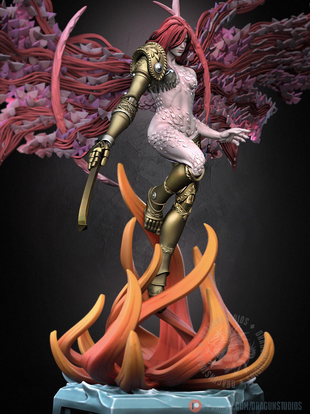 Goddess of Ruin Miniature - 127mm Height - DraGun Studios - Resin Printed Figurine for D&D, TTRPGs, and Board Games