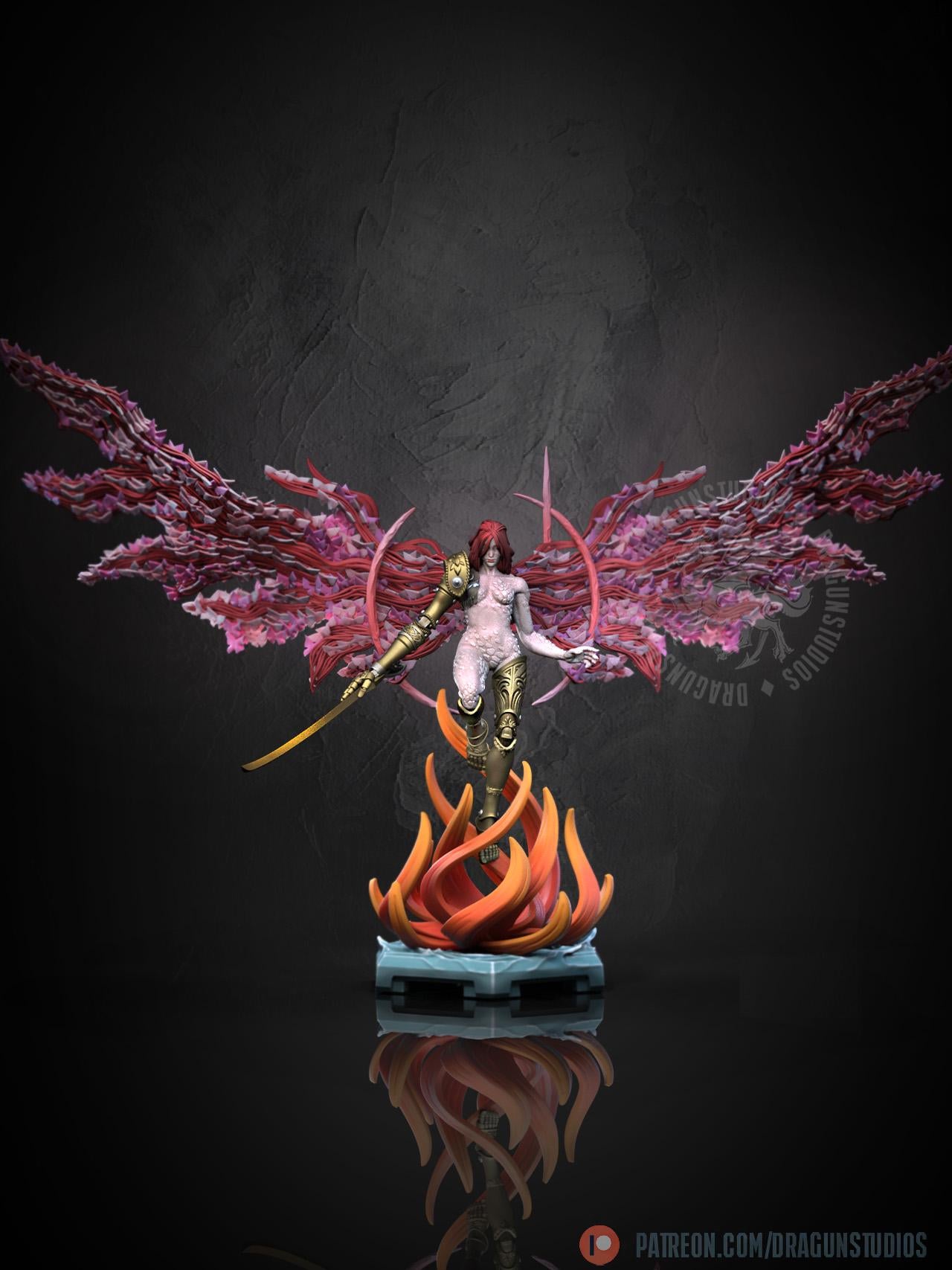 Goddess of Ruin Miniature - 127mm Height - DraGun Studios - Resin Printed Figurine for D&D, TTRPGs, and Board Games