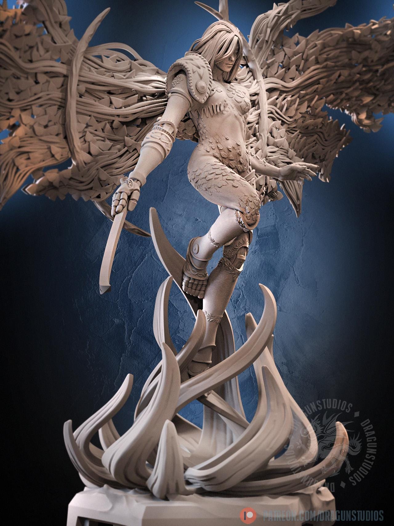 Goddess of Ruin Miniature - 127mm Height - DraGun Studios - Resin Printed Figurine for D&D, TTRPGs, and Board Games