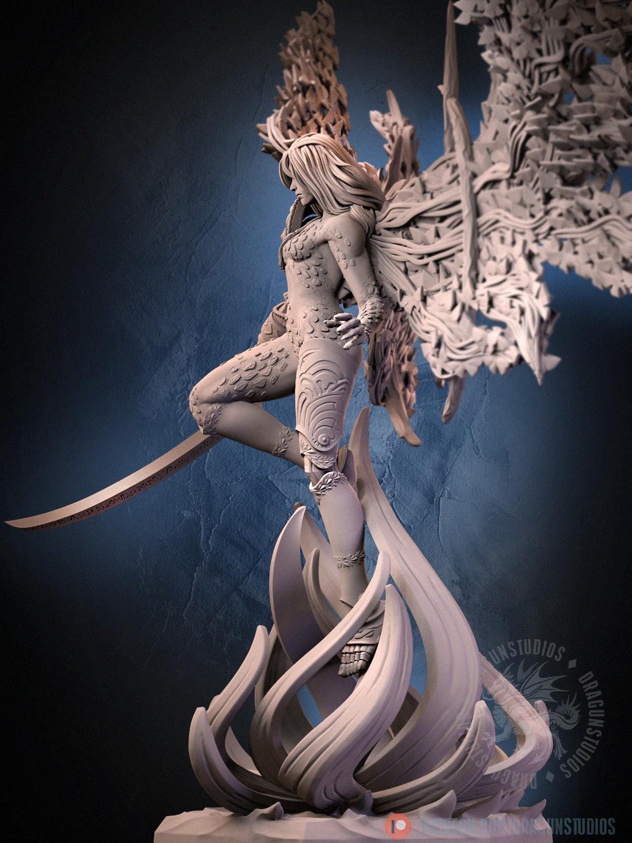 Goddess of Ruin Miniature - 127mm Height - DraGun Studios - Resin Printed Figurine for D&D, TTRPGs, and Board Games