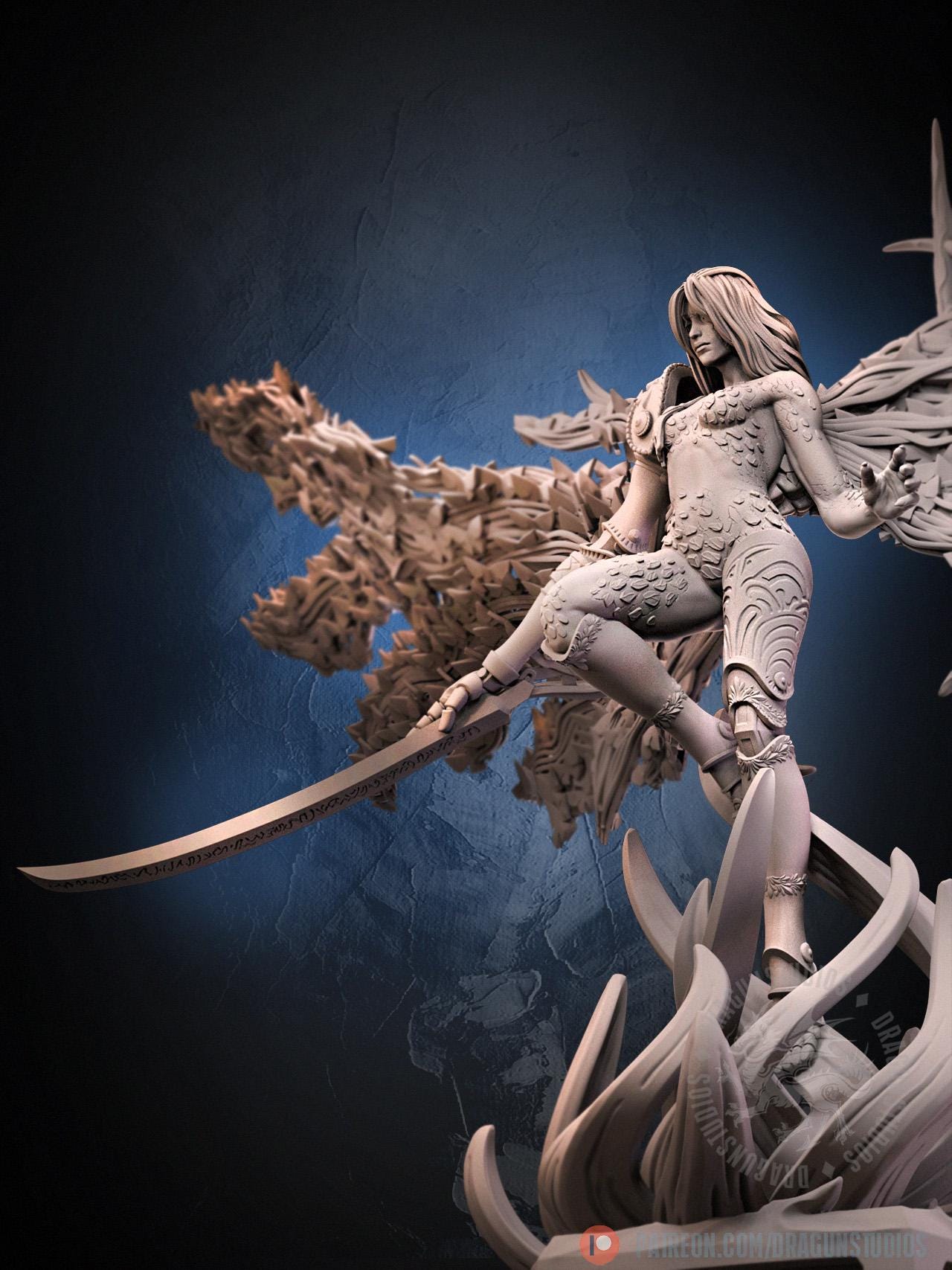 Goddess of Ruin Miniature - 127mm Height - DraGun Studios - Resin Printed Figurine for D&D, TTRPGs, and Board Games