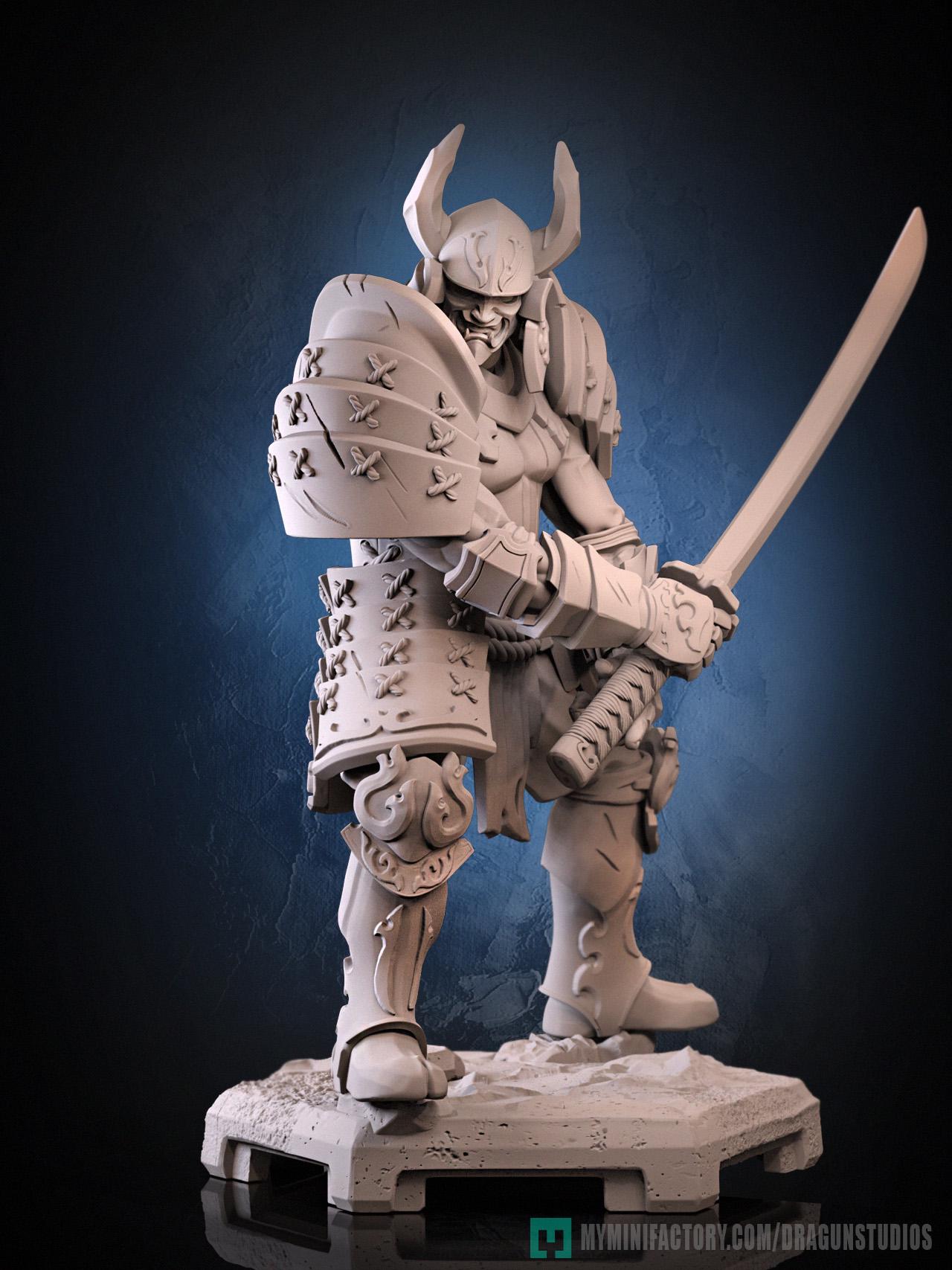 Muramasa Miniature - 50mm / 75mm - DraGun Studios - Resin Printed Figurine for D&D, TTRPGs, and Board Games