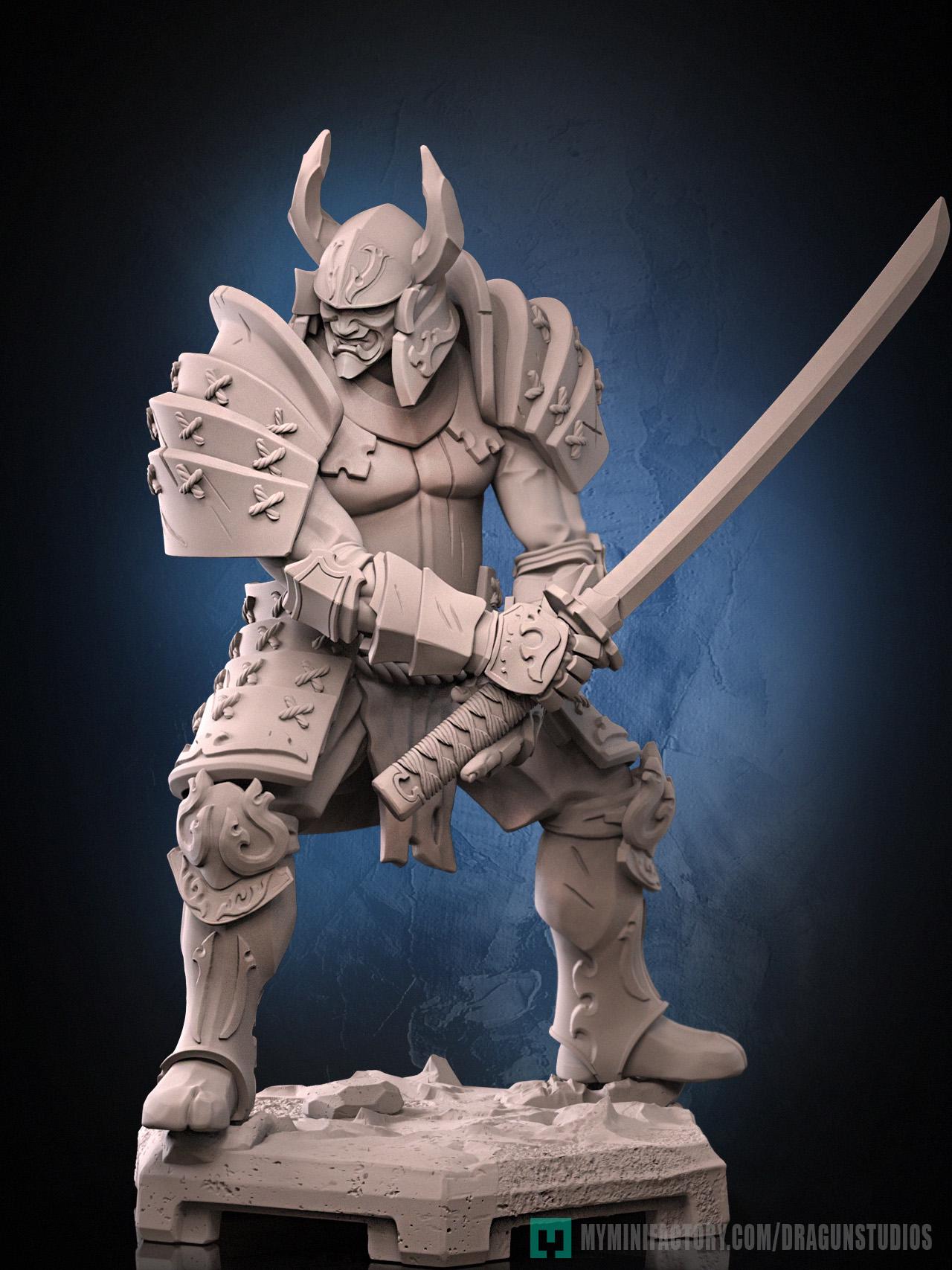 Muramasa Miniature - 50mm / 75mm - DraGun Studios - Resin Printed Figurine for D&D, TTRPGs, and Board Games