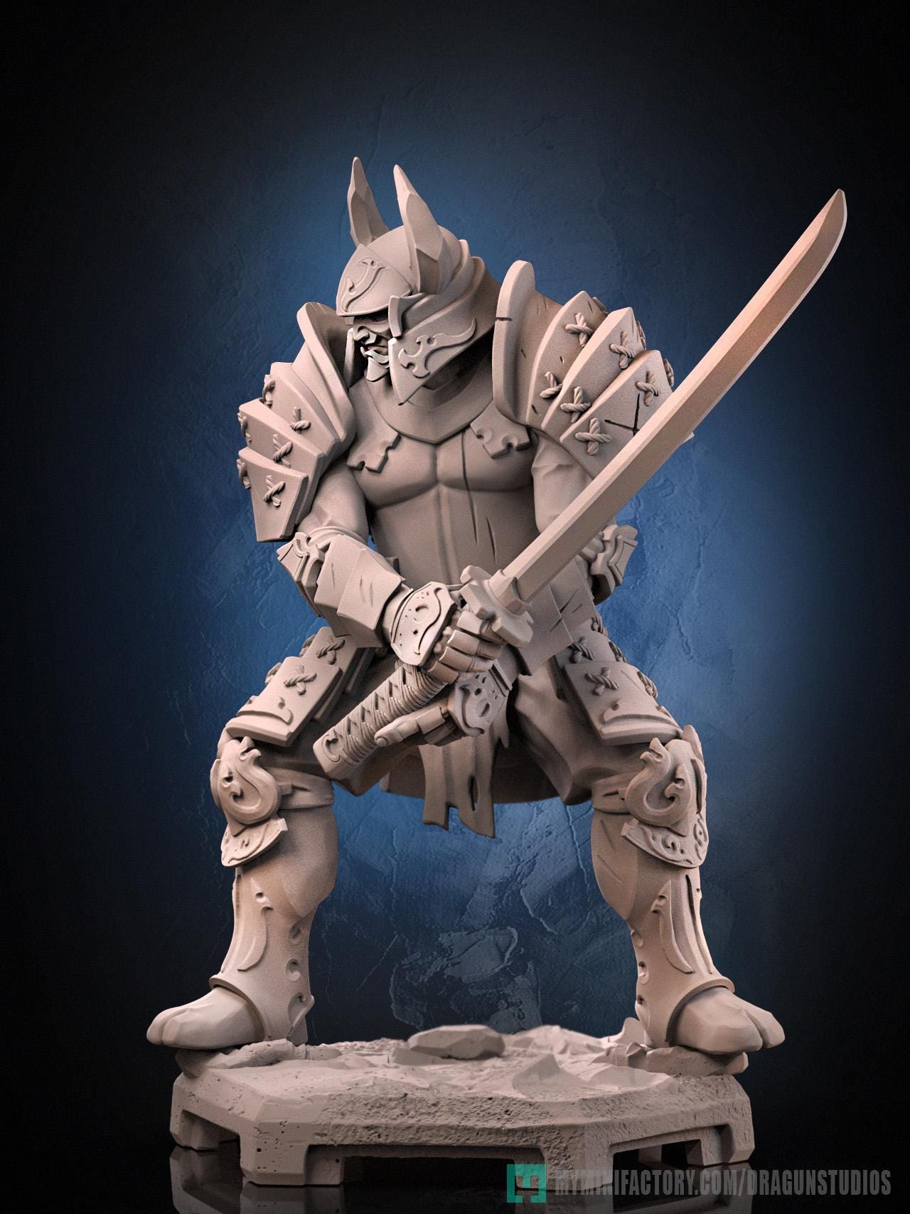 Muramasa Miniature - 50mm / 75mm - DraGun Studios - Resin Printed Figurine for D&D, TTRPGs, and Board Games