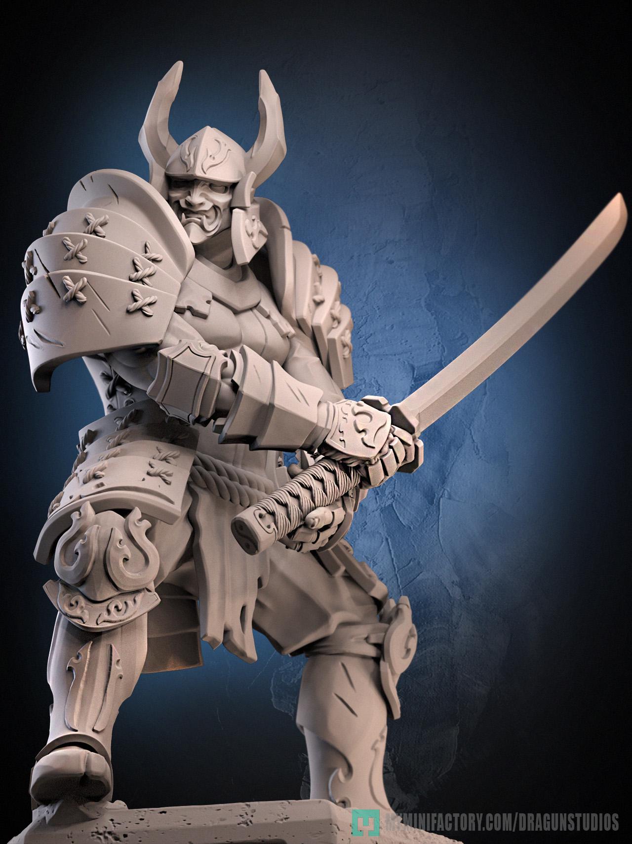 Muramasa Miniature - 50mm / 75mm - DraGun Studios - Resin Printed Figurine for D&D, TTRPGs, and Board Games