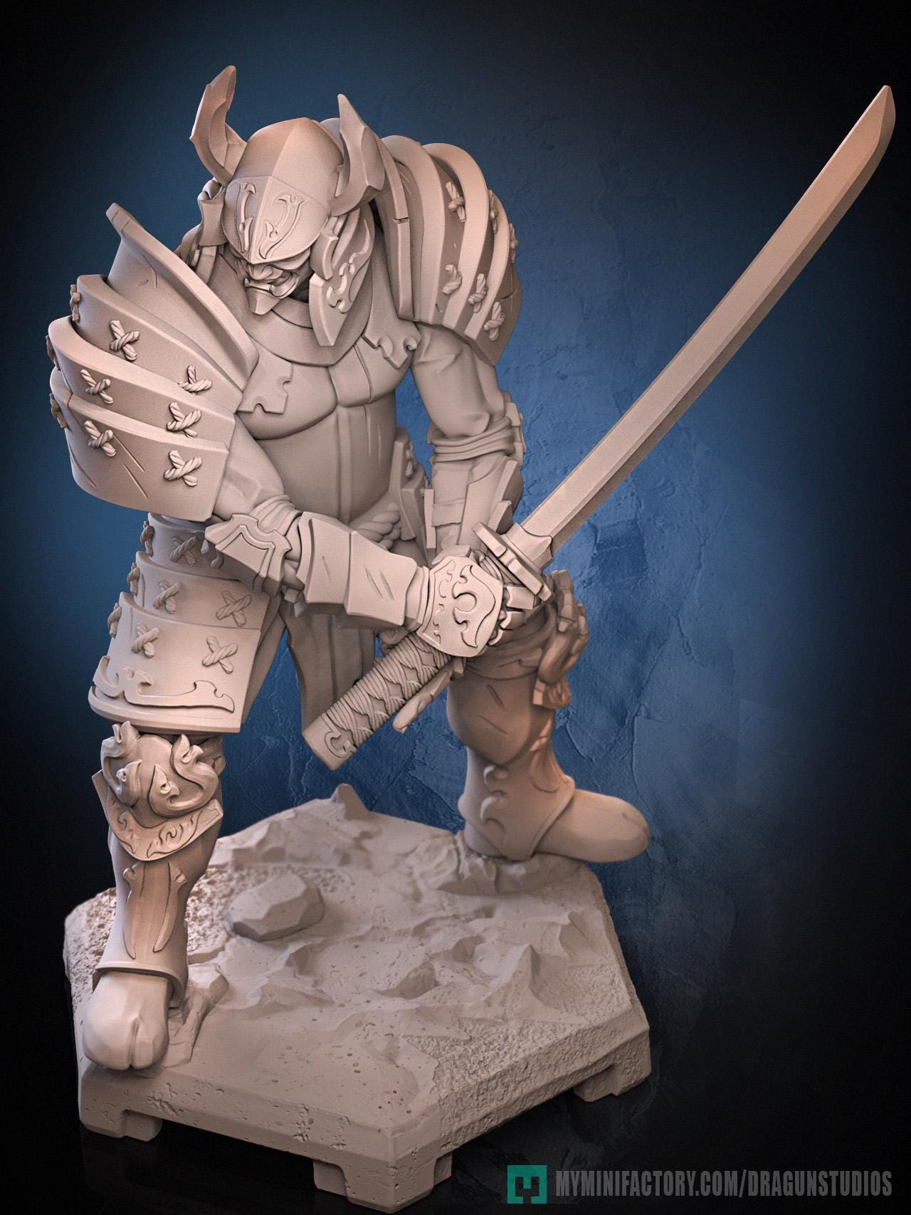 Muramasa Miniature - 50mm / 75mm - DraGun Studios - Resin Printed Figurine for D&D, TTRPGs, and Board Games