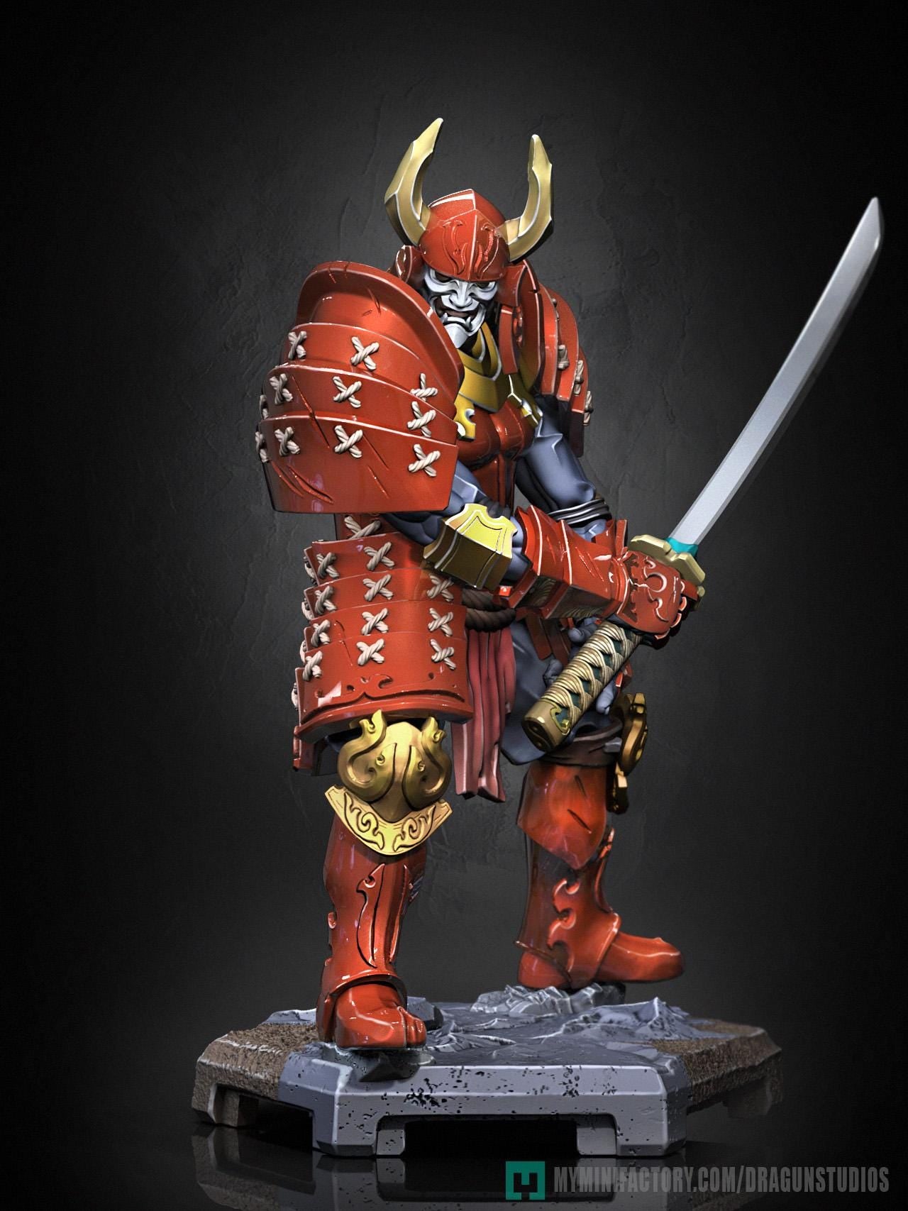 Muramasa Miniature - 50mm / 75mm - DraGun Studios - Resin Printed Figurine for D&D, TTRPGs, and Board Games