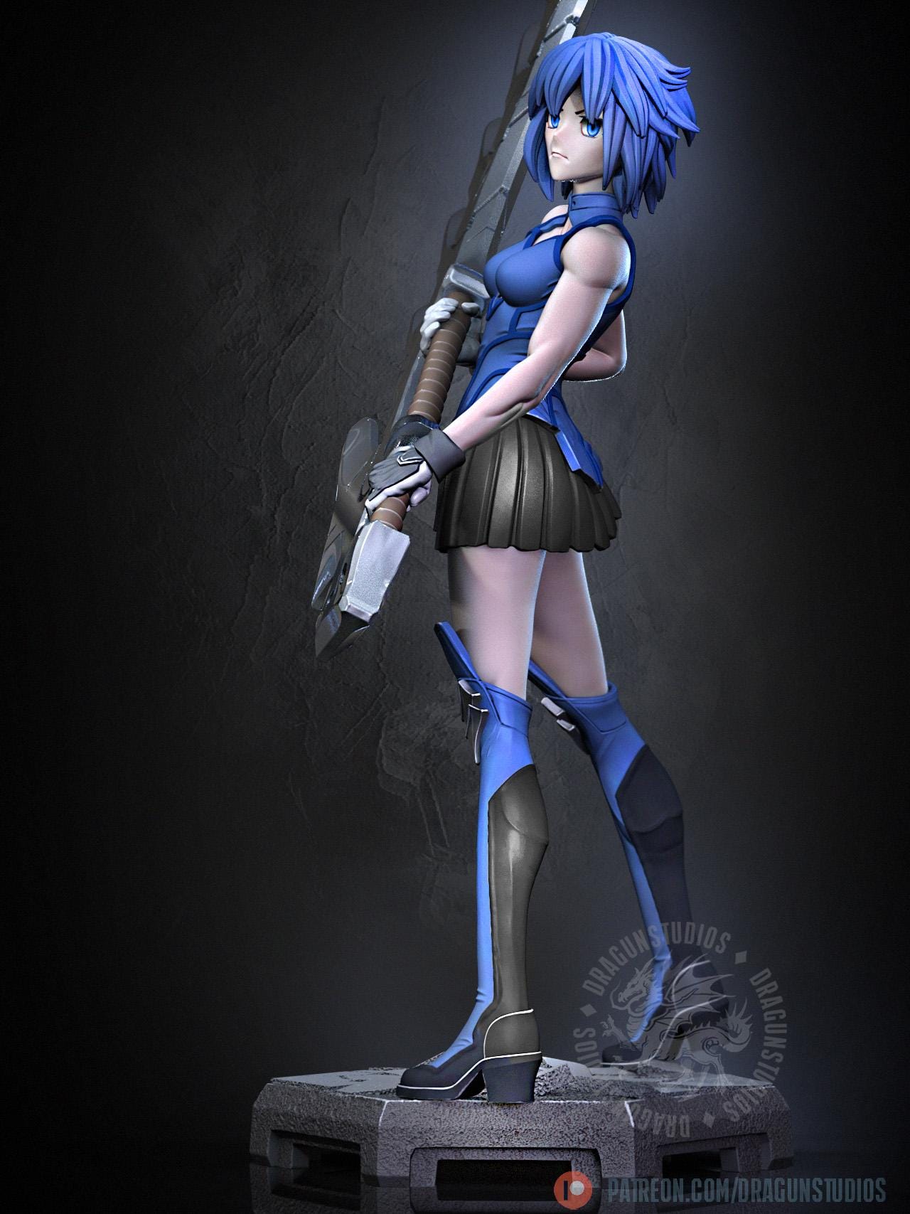 Executor Senpai - 28mm / 32mm / 36mm / 75mm - DraGun Studios - Resin Printed Figurine for D&D, TTRPGs, and Board Games