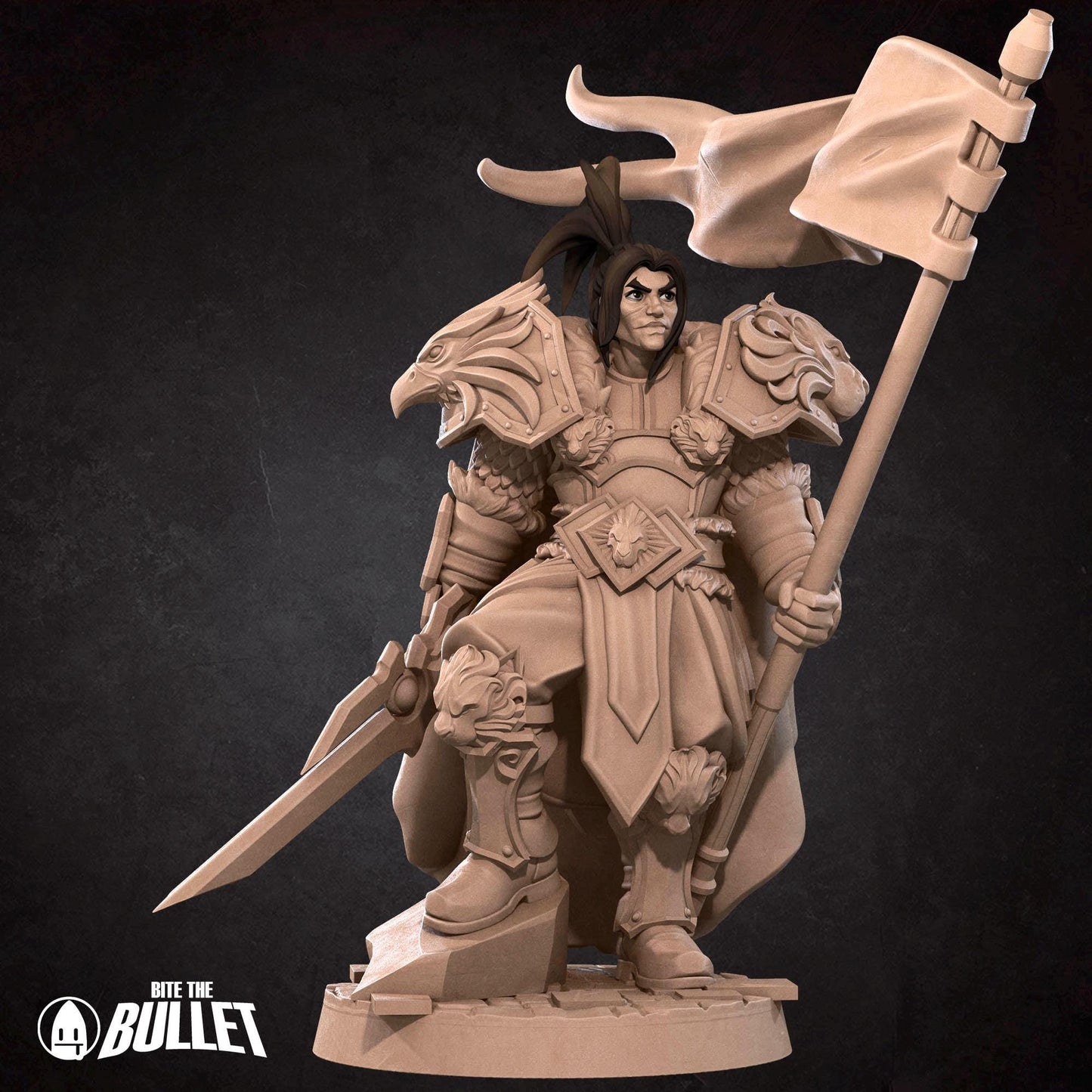 Alliance High King Miniature (2 Variations) - 28mm / 32mm / 36mm - Bite the Bullet - Resin Printed Figure for D&D, TTRPGs, and Board Games