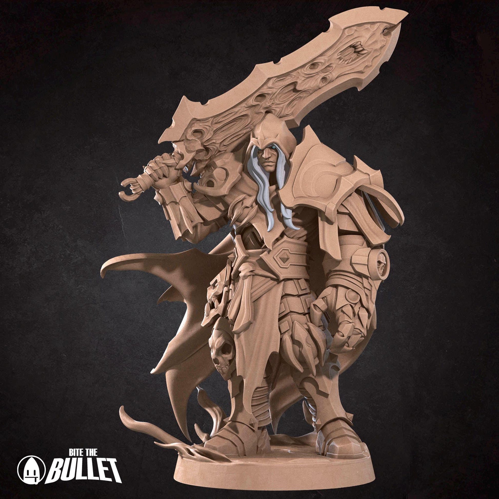 Red Demon Rider Miniature - 28mm / 32mm / 36mm - Bite the Bullet - Resin Printed Figure for D&D, TTRPGs, and Board Games