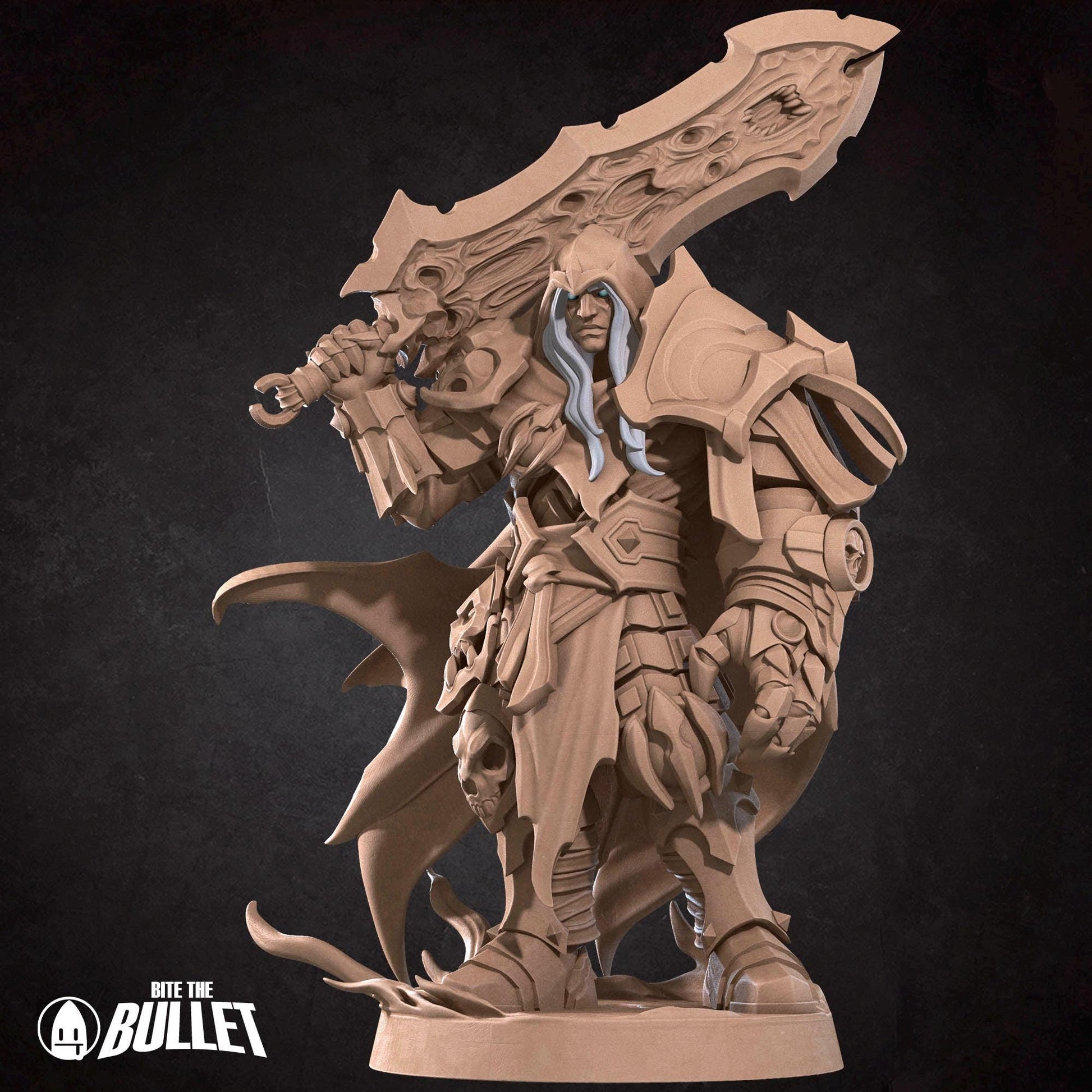 Red Demon Rider Miniature - 28mm / 32mm / 36mm - Bite the Bullet - Resin Printed Figure for D&D, TTRPGs, and Board Games