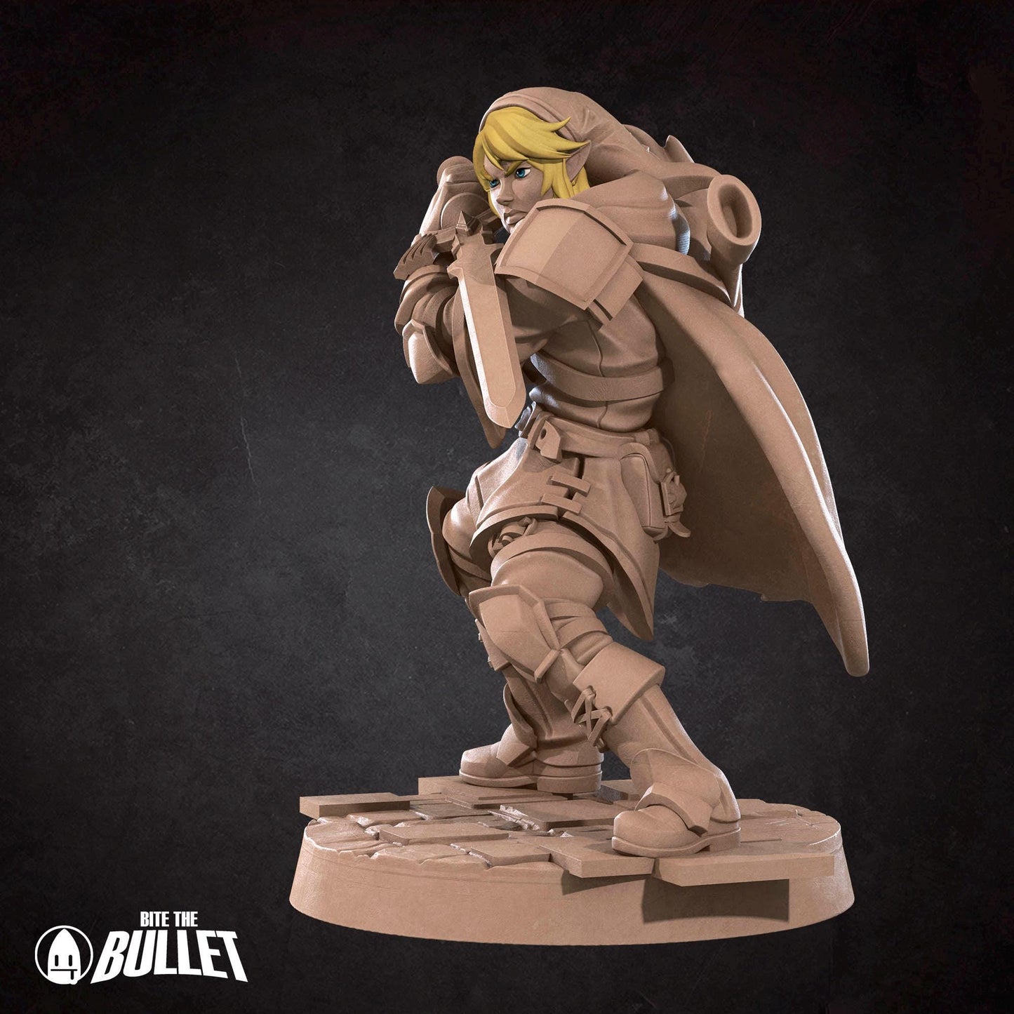 Rinku Miniature - 28mm / 32mm / 36mm - Bite the Bullet - Resin Printed Figure for D&D, TTRPGs, and Board Games
