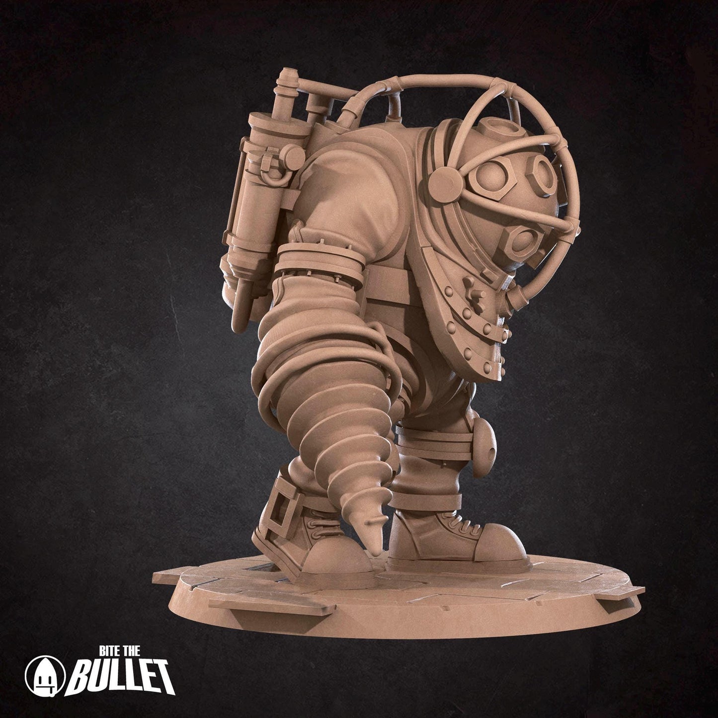 Mr. B & Tiny Angel Miniature (2 Variations) - 28mm / 32mm / 36mm - Bite the Bullet - Resin Printed Figure for TTRPGs and Board Games
