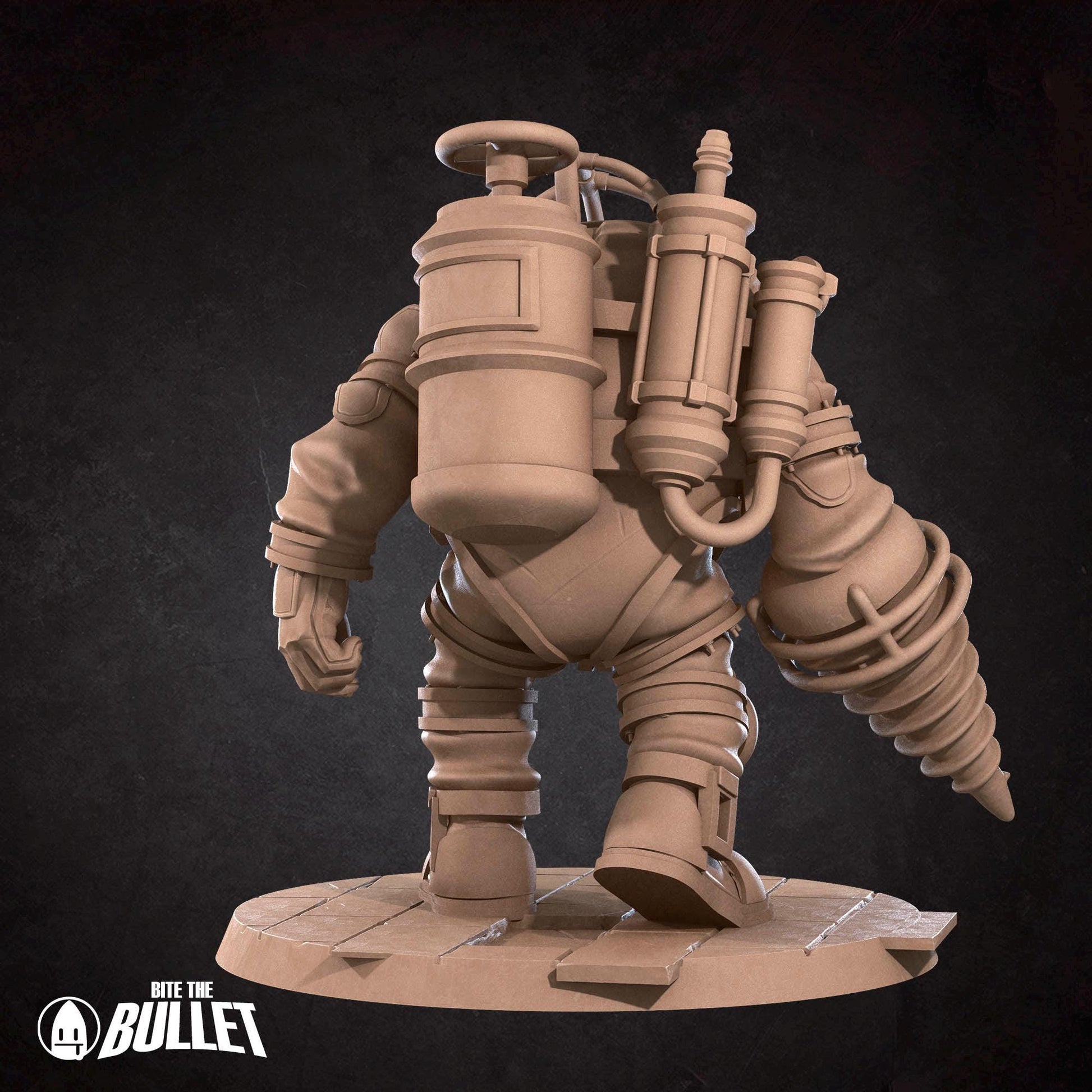 Mr. B & Tiny Angel Miniature (2 Variations) - 28mm / 32mm / 36mm - Bite the Bullet - Resin Printed Figure for TTRPGs and Board Games