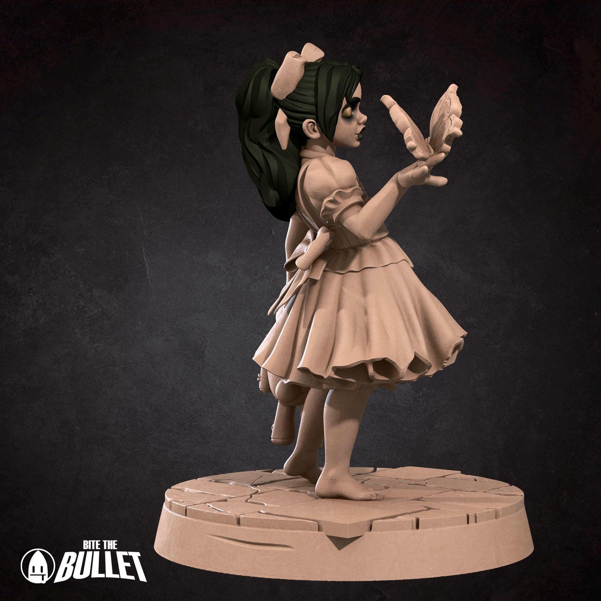 Mr. B & Tiny Angel Miniature (2 Variations) - 28mm / 32mm / 36mm - Bite the Bullet - Resin Printed Figure for TTRPGs and Board Games